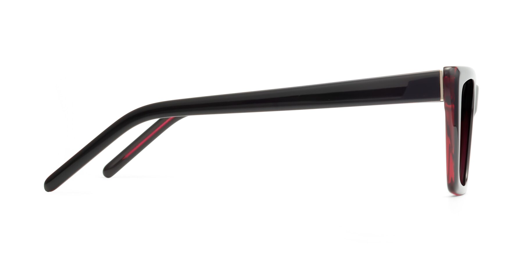 Side of 1494 in Black-Wine with Gray Polarized TAC Lenses