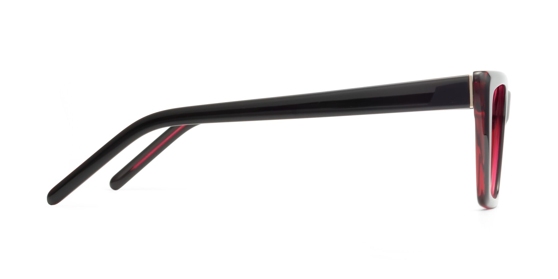 Side of 1494 in Black-Wine with Pink Gradient Lenses
