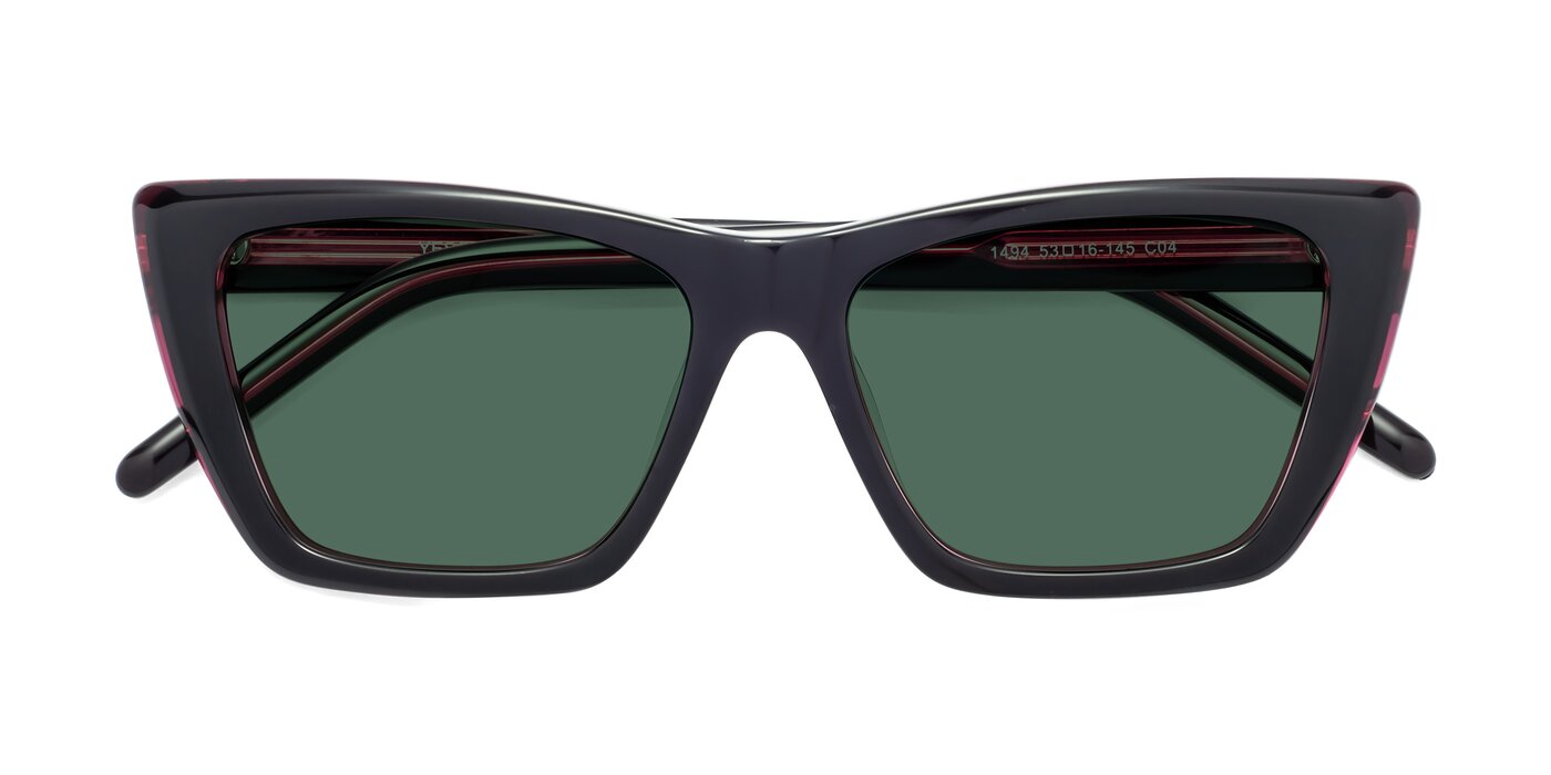 1494 - Black / Wine Polarized Sunglasses