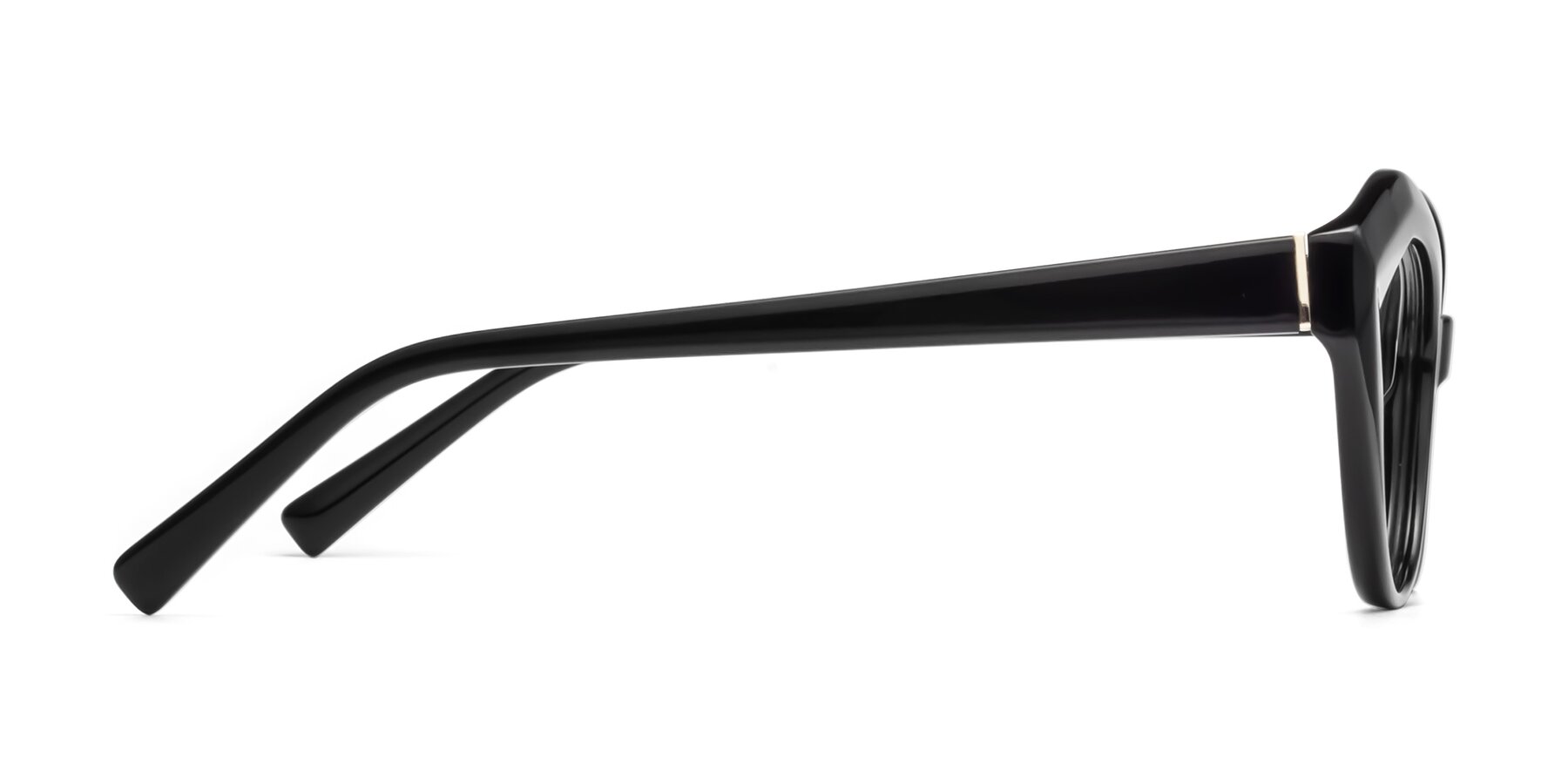 Side of 1495 in Black with Clear Reading Eyeglass Lenses