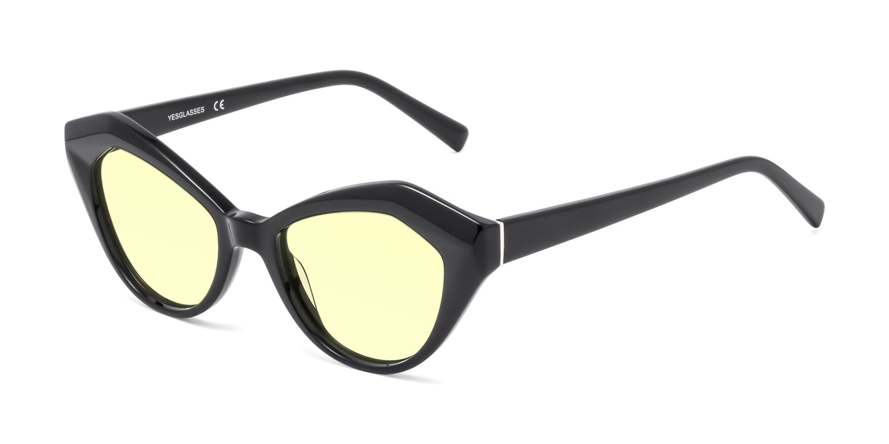 Angle of 1495 in Black with Light Yellow Tinted Lenses
