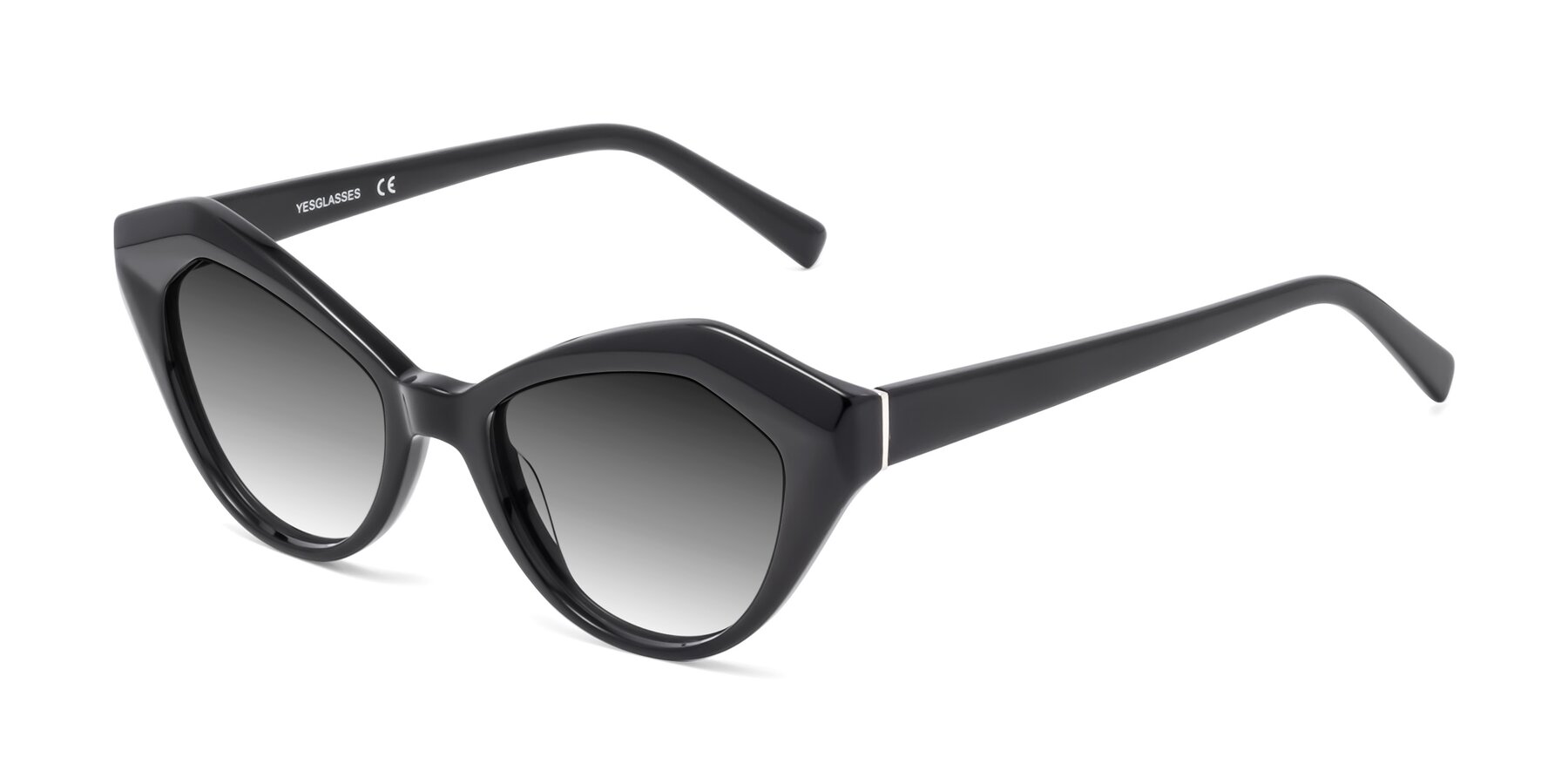 Angle of 1495 in Black with Gray Gradient Lenses