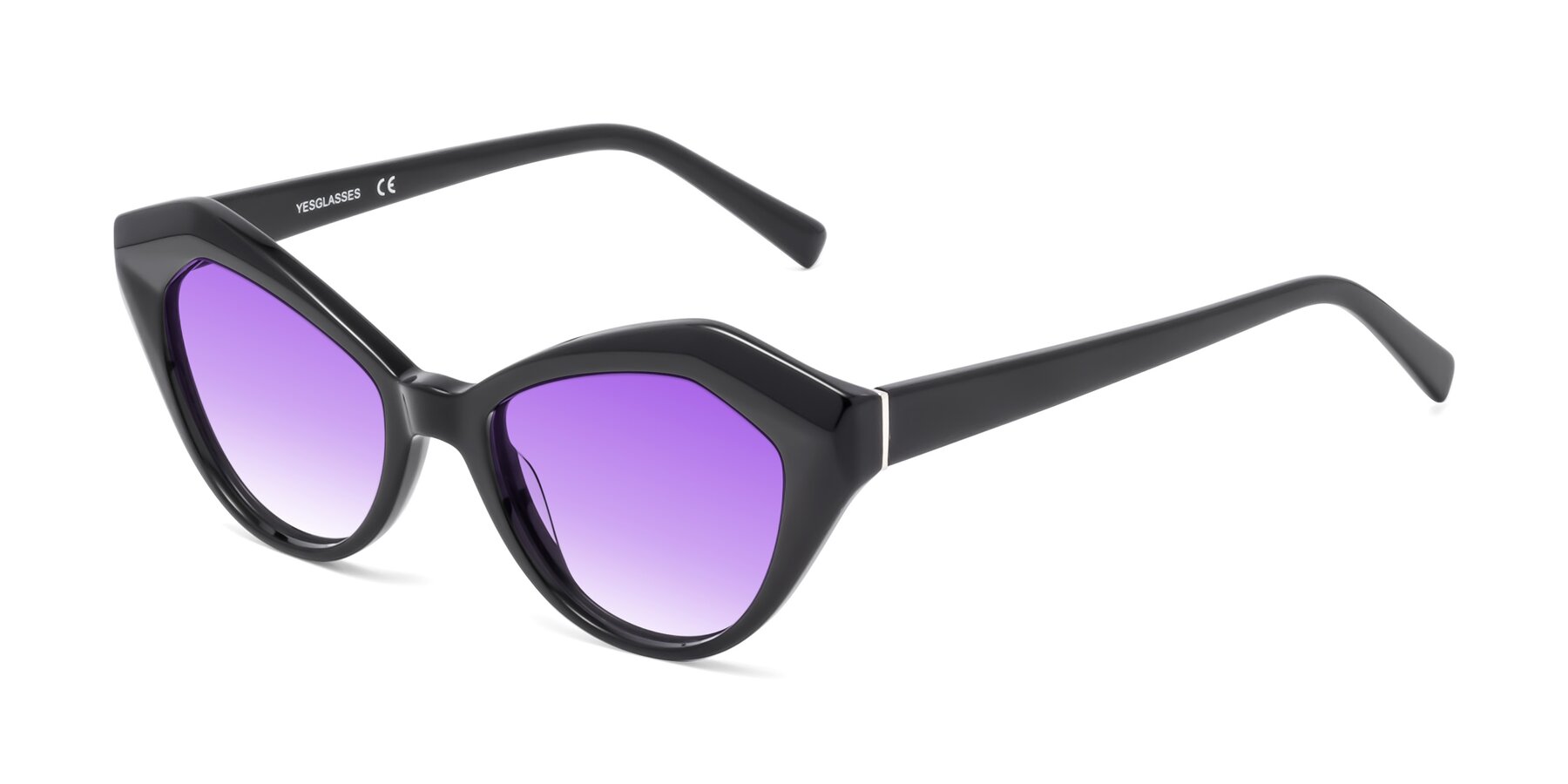 Angle of 1495 in Black with Purple Gradient Lenses