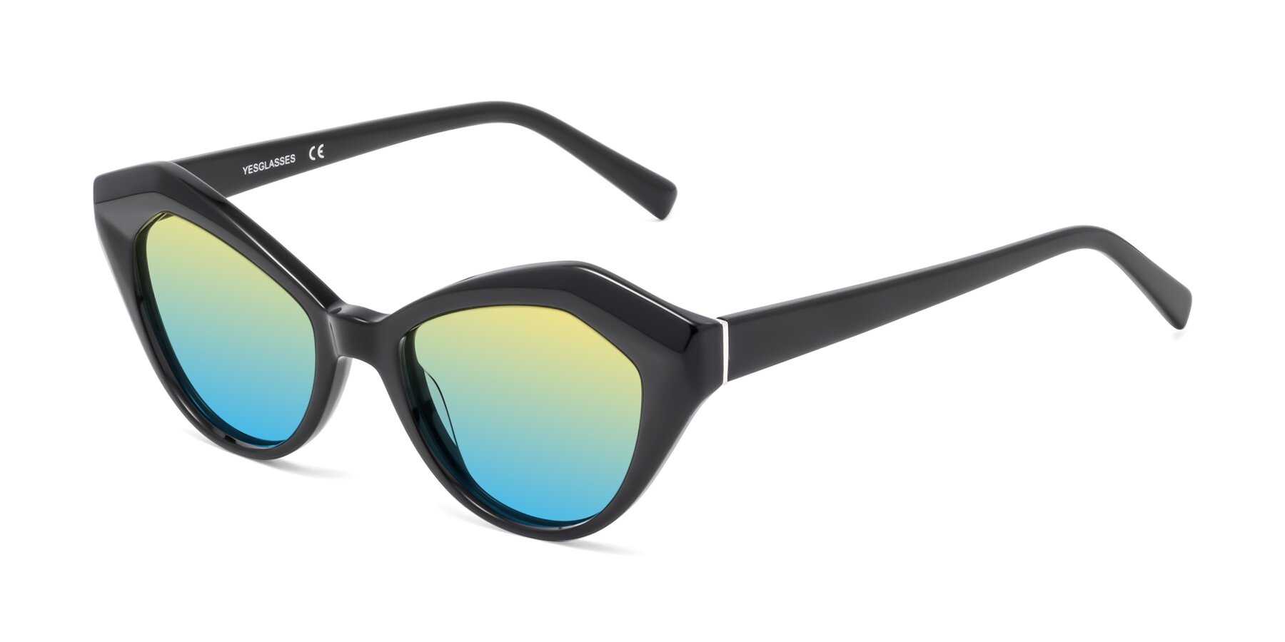 Angle of 1495 in Black with Yellow / Blue Gradient Lenses