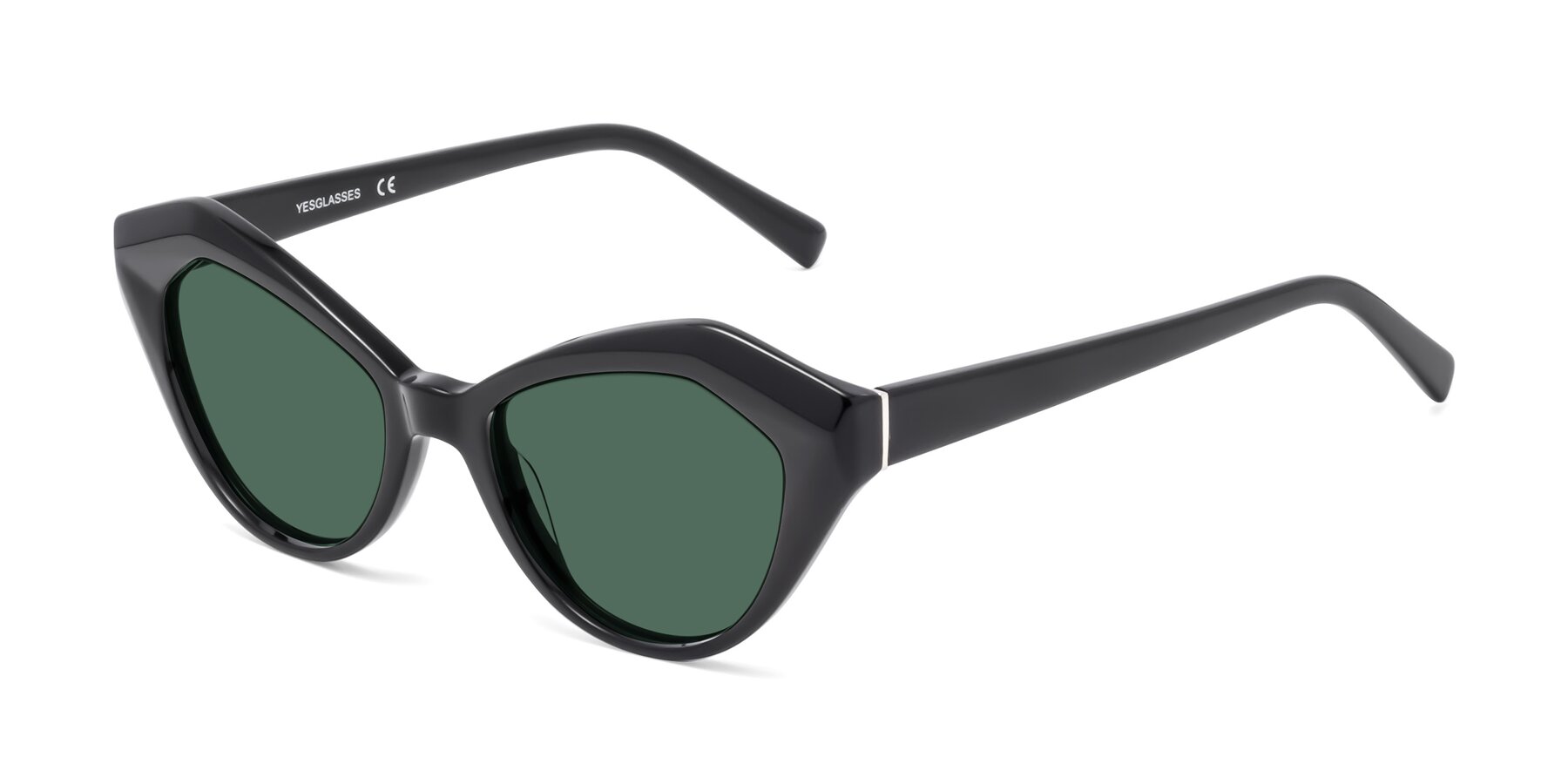 Angle of 1495 in Black with Green Polarized Lenses
