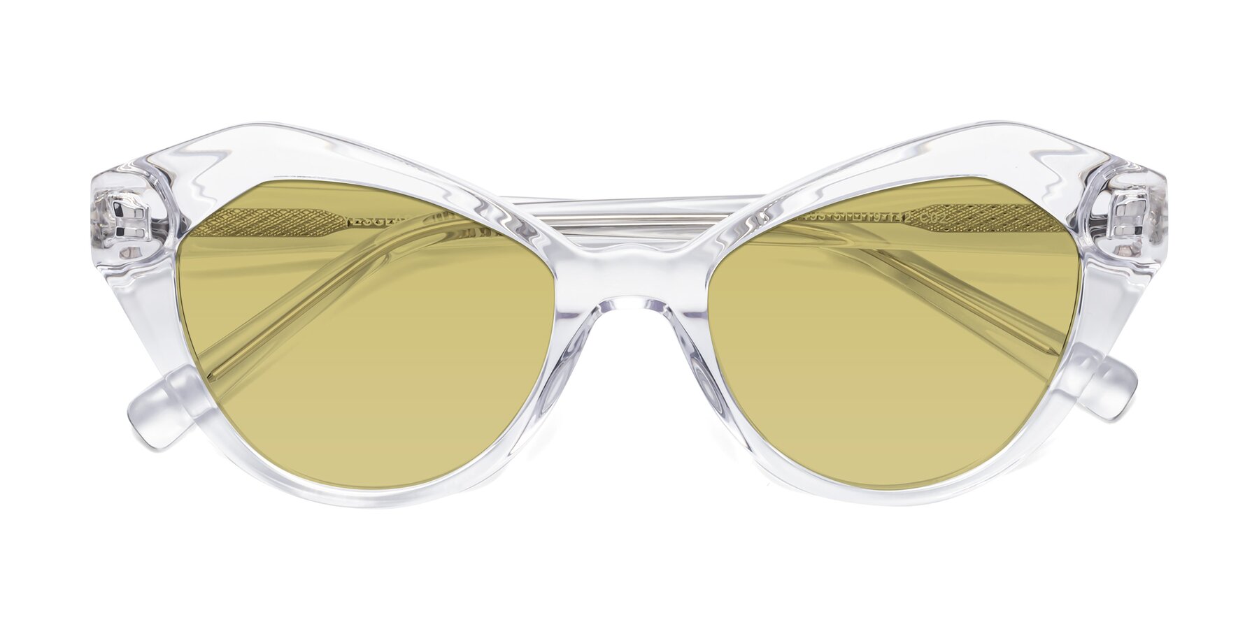 Folded Front of 1495 in Clear with Medium Champagne Tinted Lenses