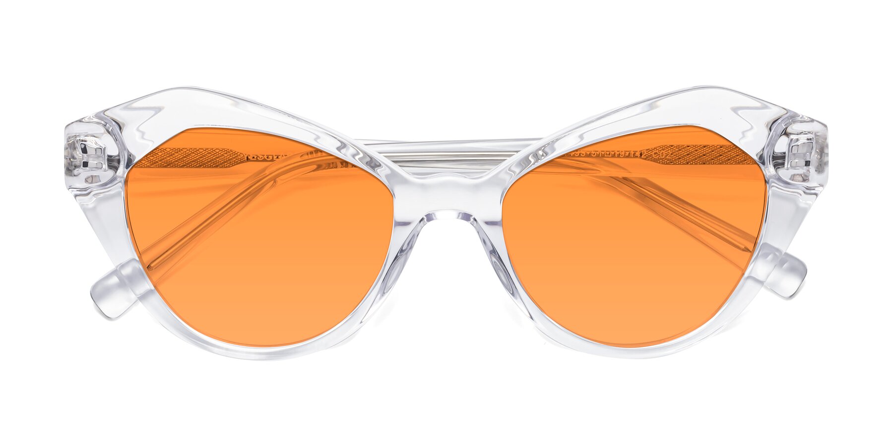 Folded Front of 1495 in Clear with Orange Tinted Lenses