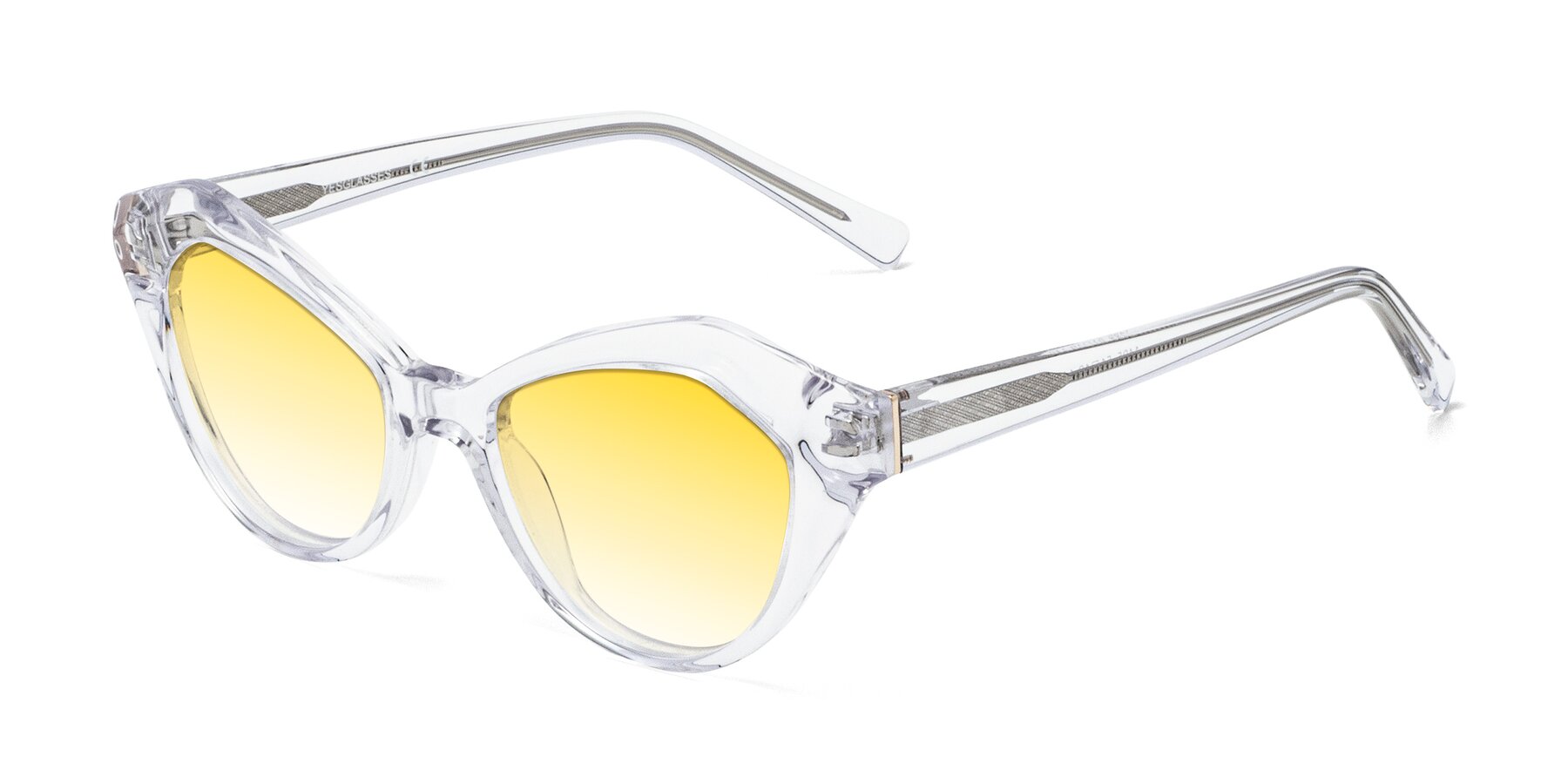 Angle of 1495 in Clear with Yellow Gradient Lenses