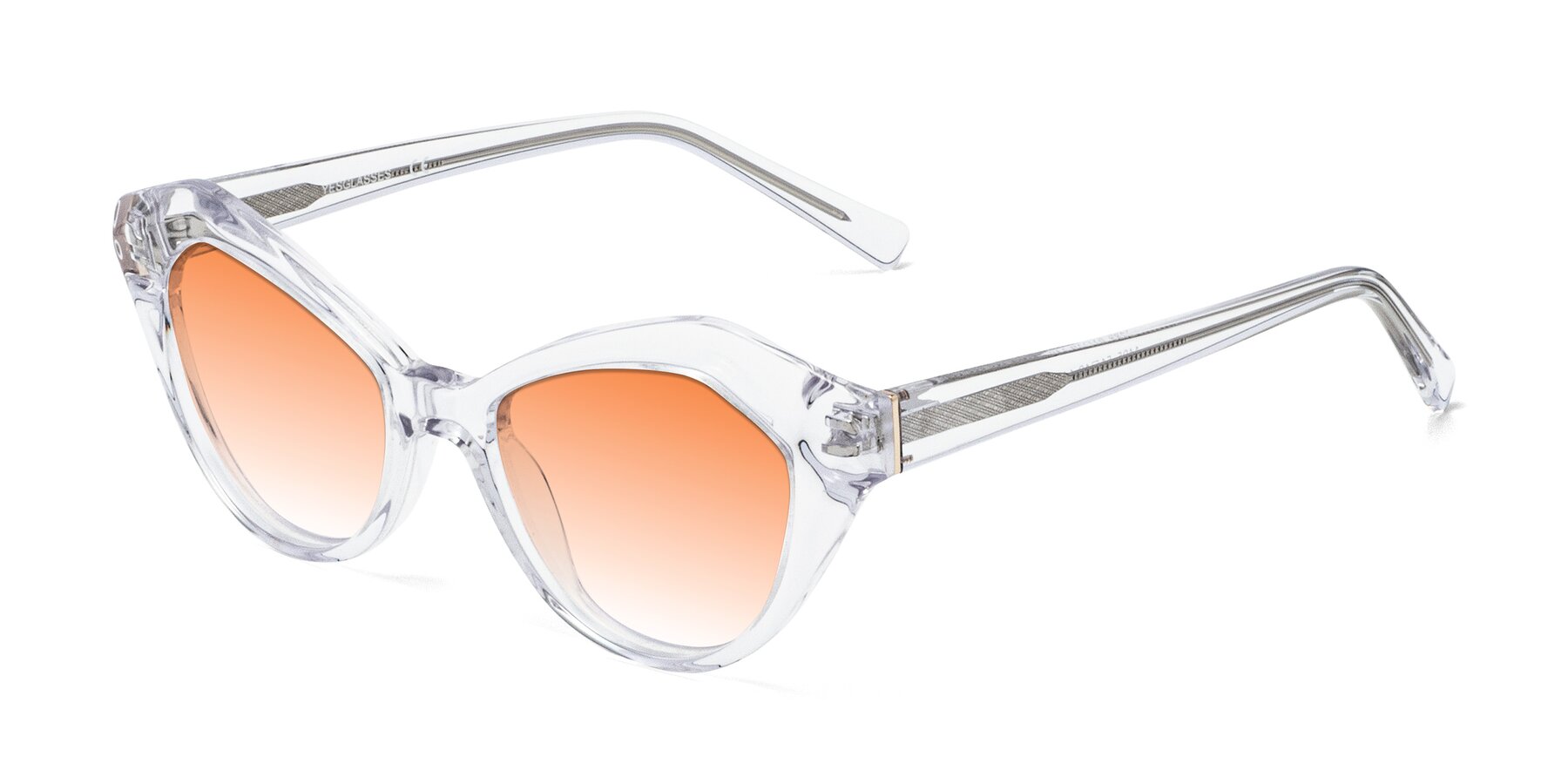 Angle of 1495 in Clear with Orange Gradient Lenses