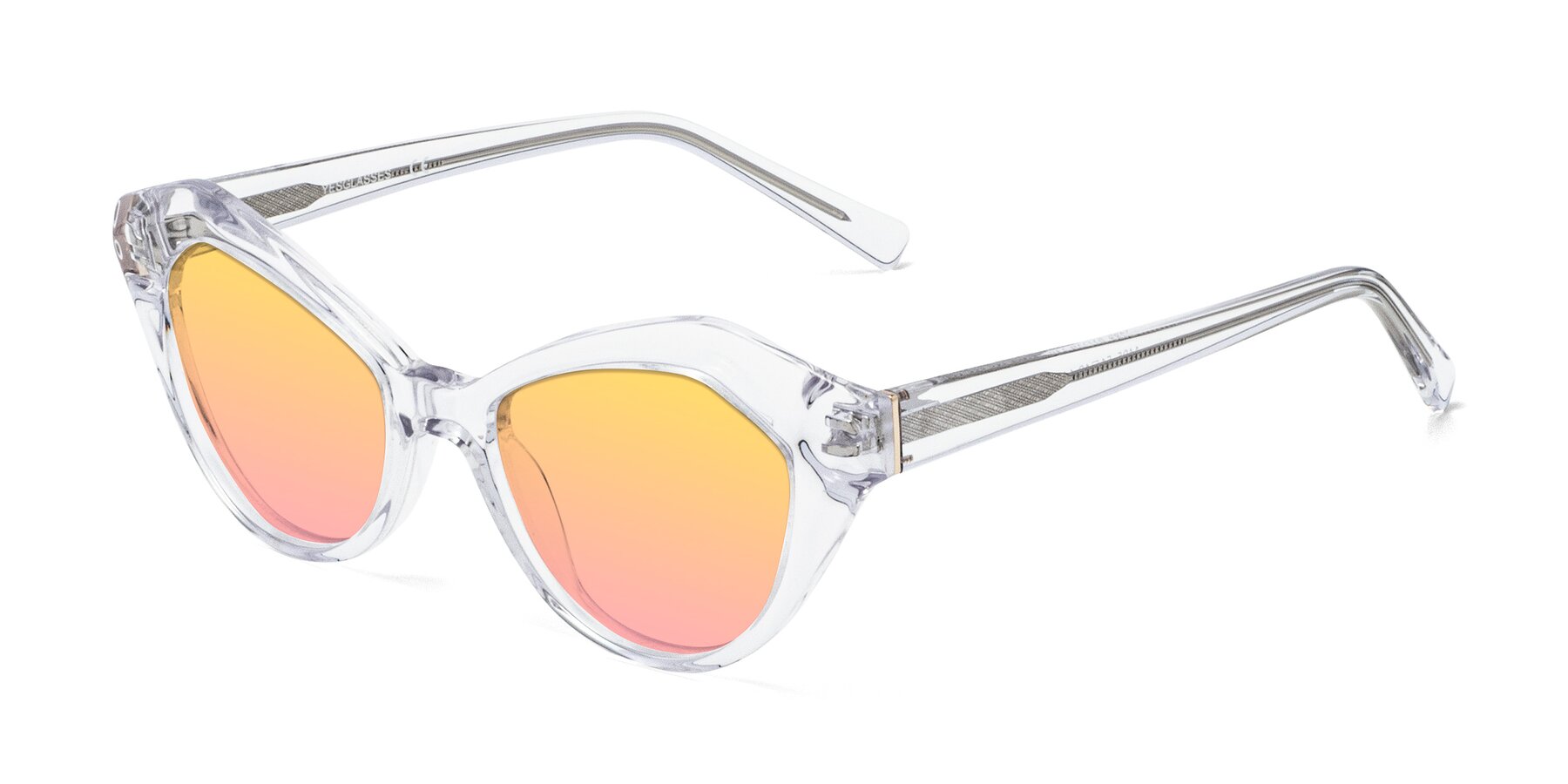 Angle of 1495 in Clear with Yellow / Pink Gradient Lenses