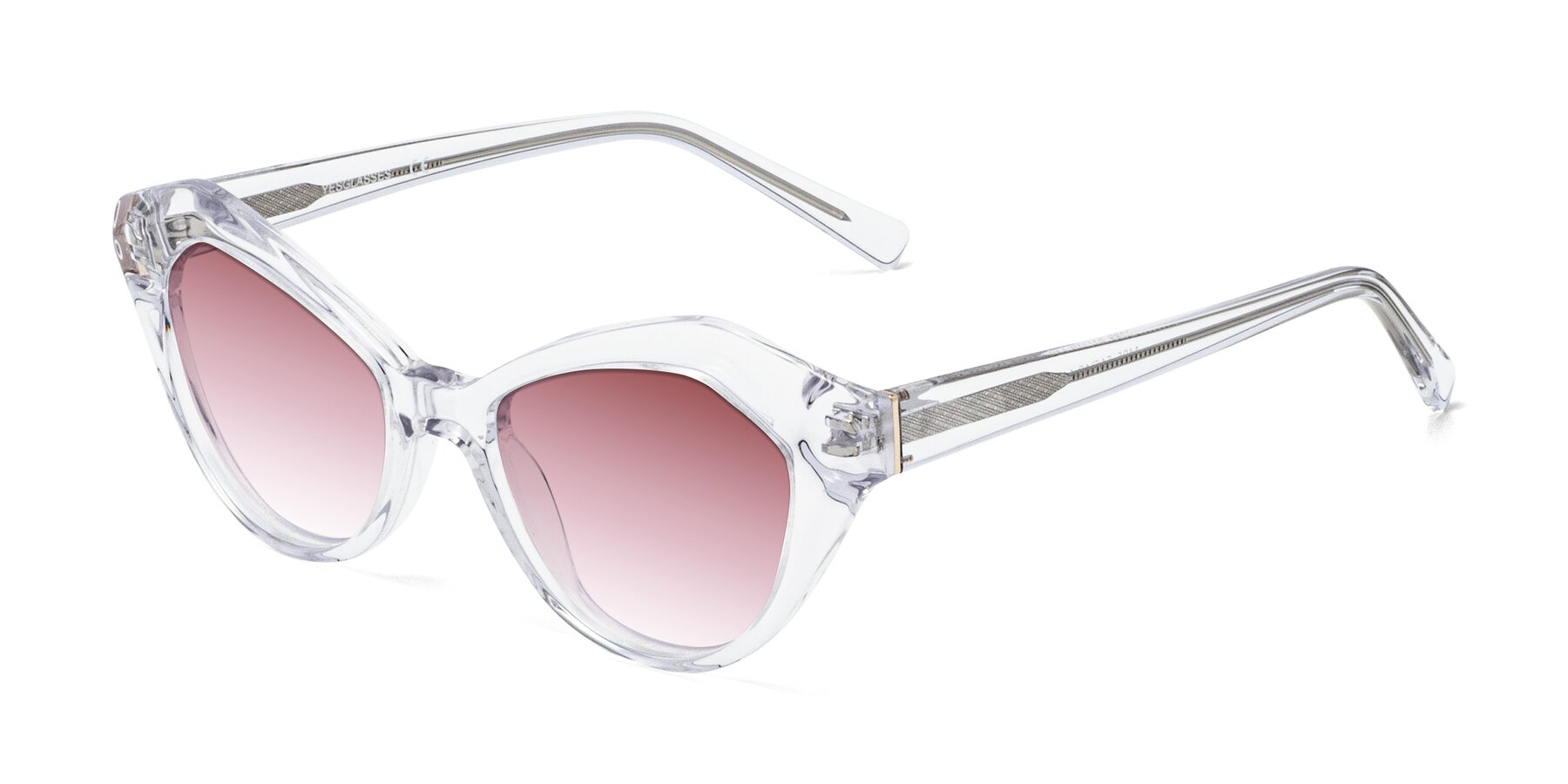 Angle of 1495 in Clear with Garnet Gradient Lenses