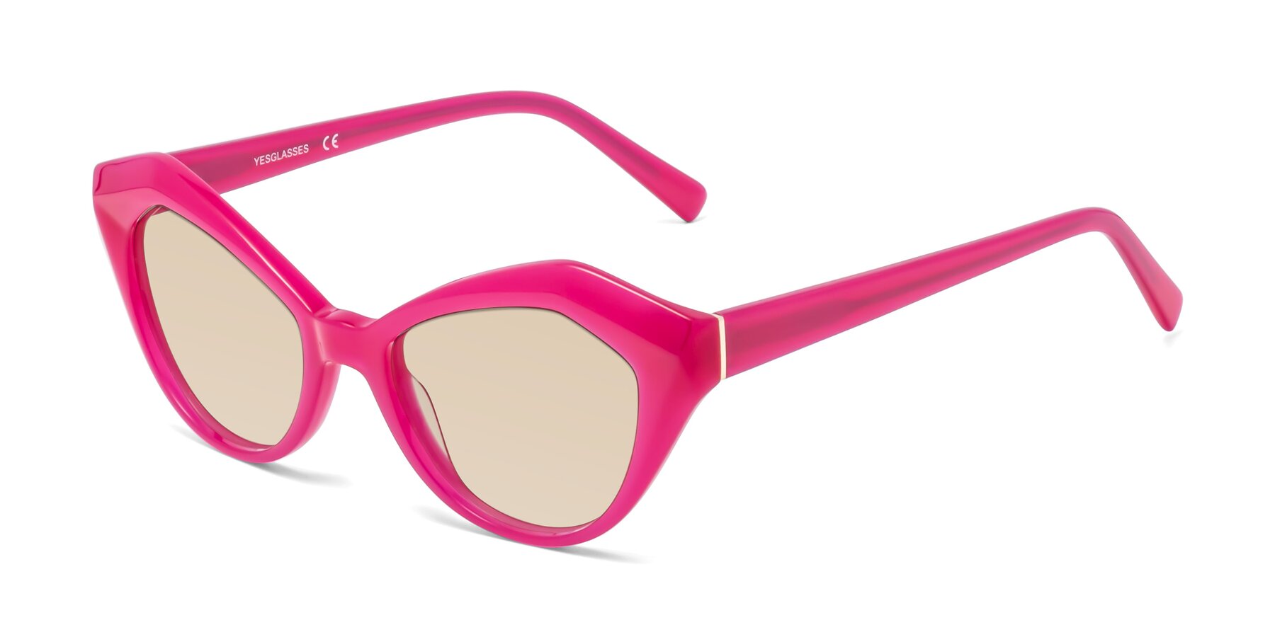 Angle of 1495 in Pink with Light Brown Tinted Lenses