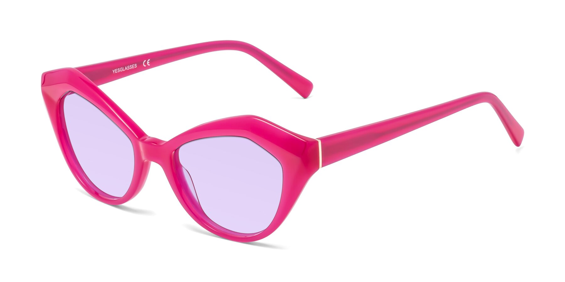 Angle of 1495 in Pink with Light Purple Tinted Lenses