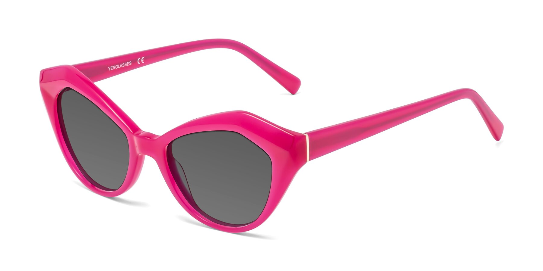 Angle of 1495 in Pink with Medium Gray Tinted Lenses