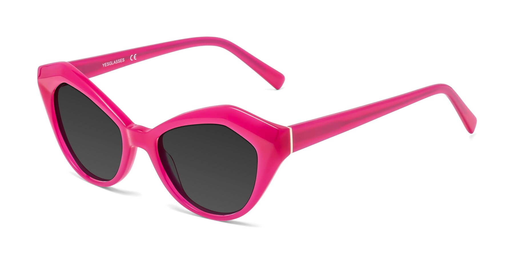 Angle of 1495 in Pink with Gray Tinted Lenses