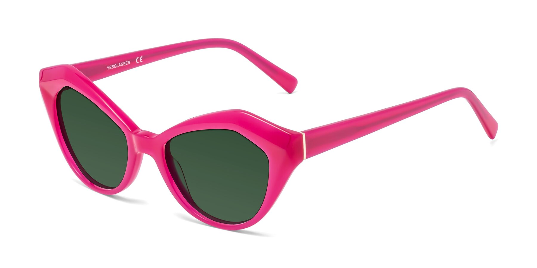 Angle of 1495 in Pink with Green Tinted Lenses