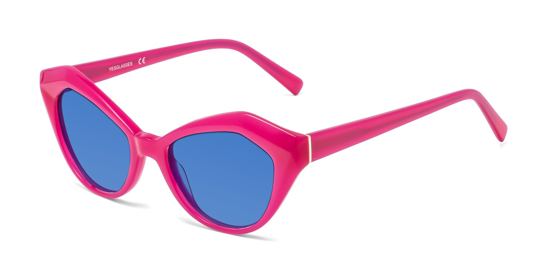 Angle of 1495 in Pink with Blue Tinted Lenses