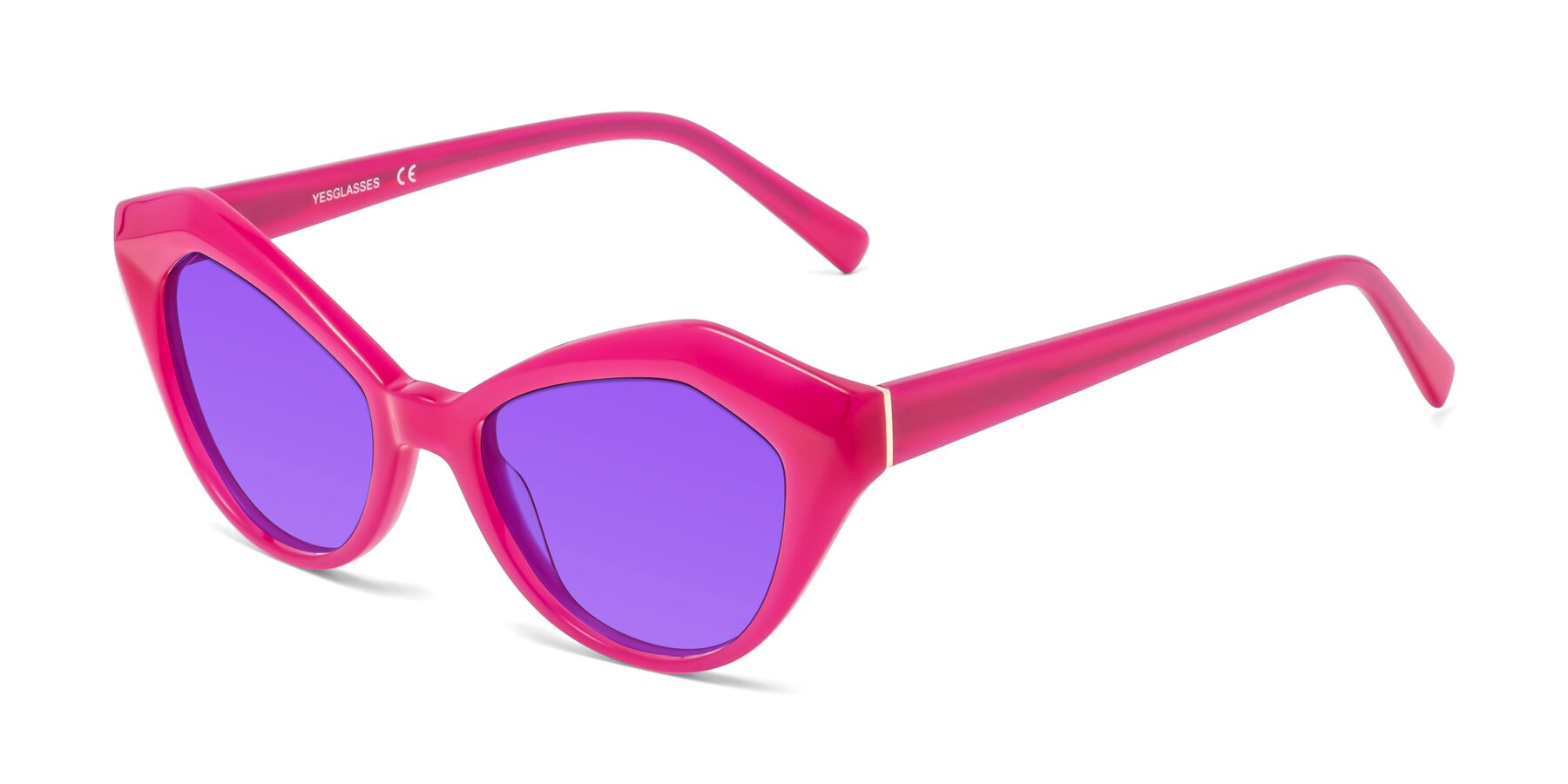 Angle of 1495 in Pink with Purple Tinted Lenses