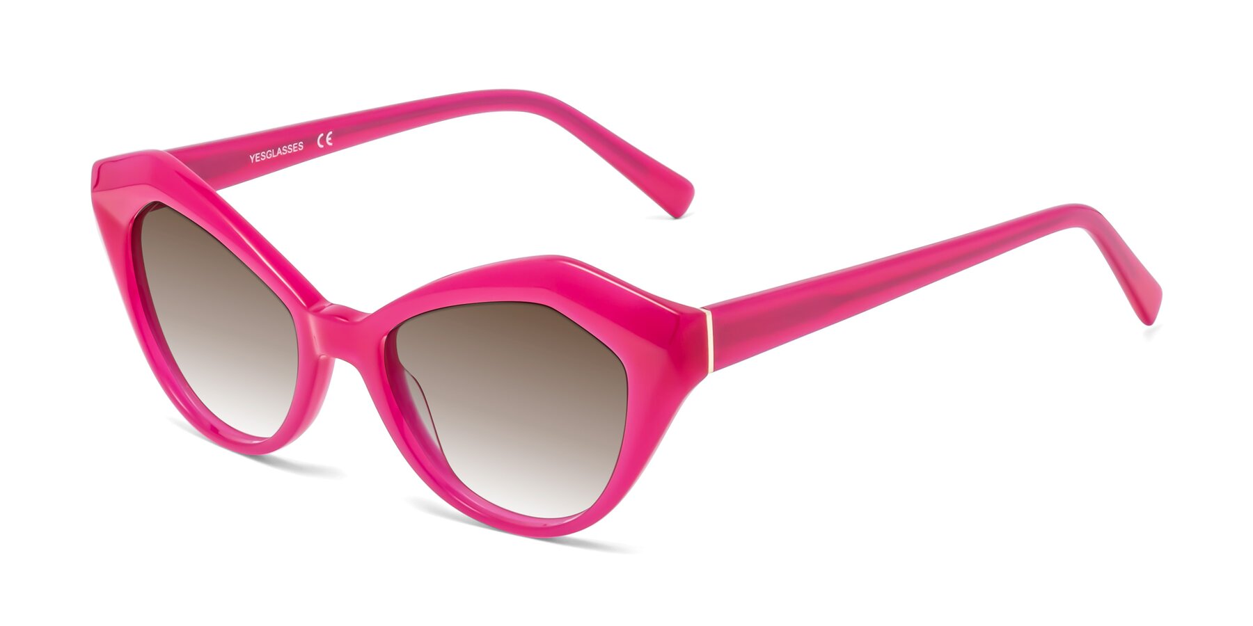 Angle of 1495 in Pink with Brown Gradient Lenses