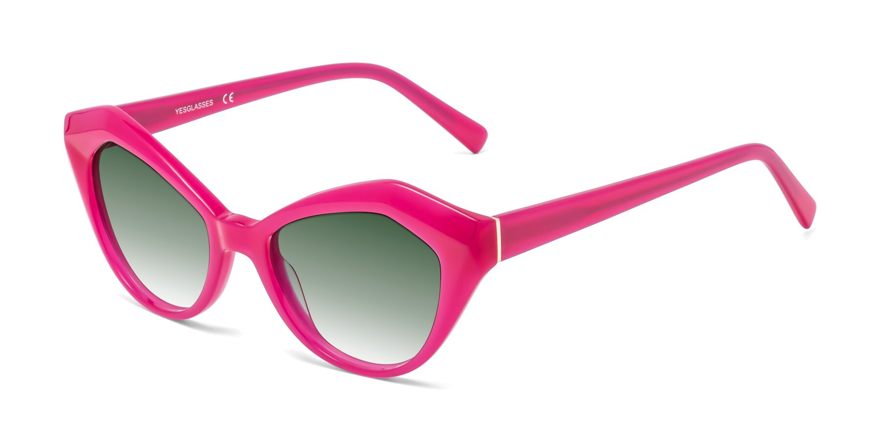 Angle of 1495 in Pink with Green Gradient Lenses