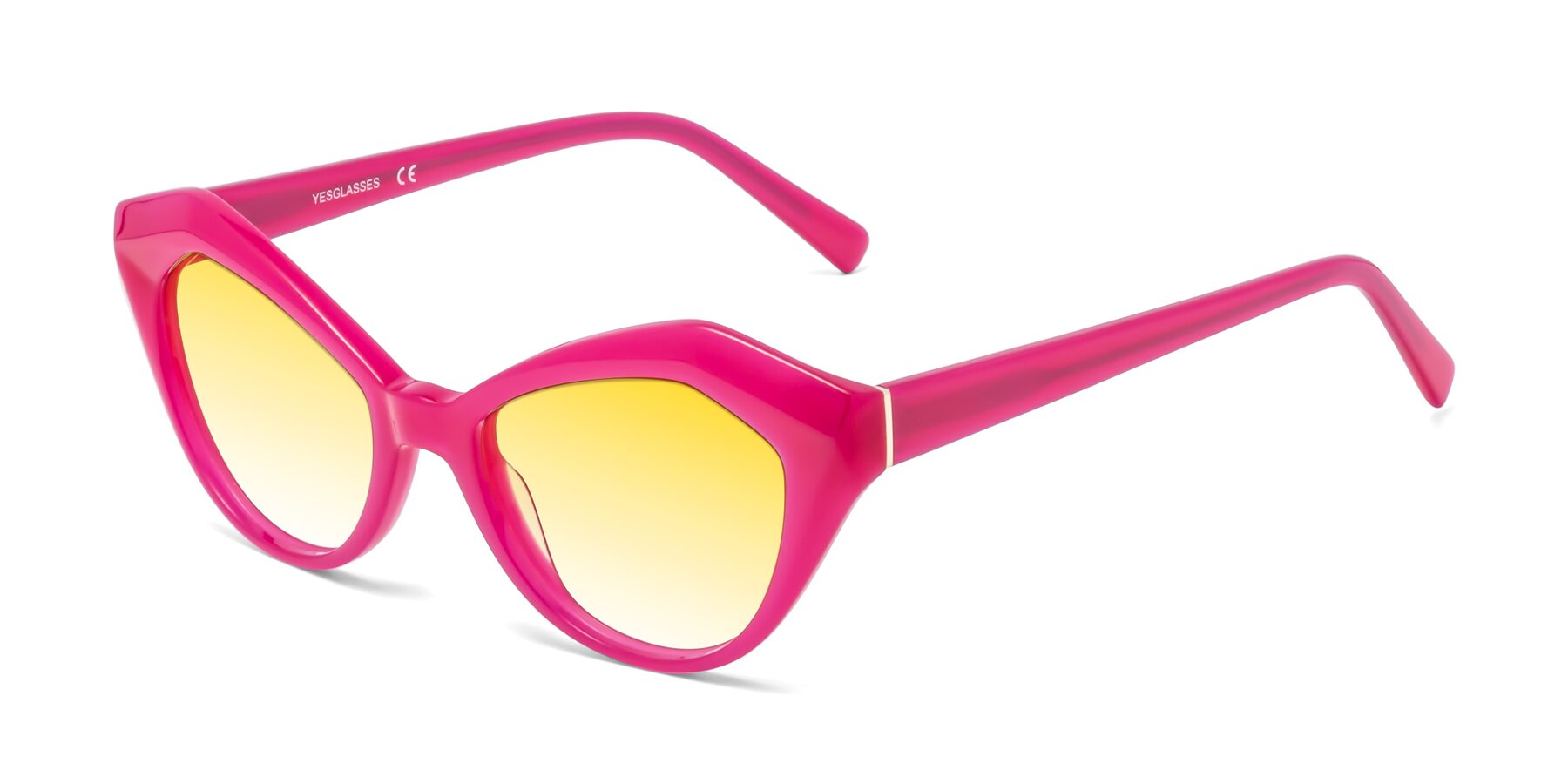 Angle of 1495 in Pink with Yellow Gradient Lenses