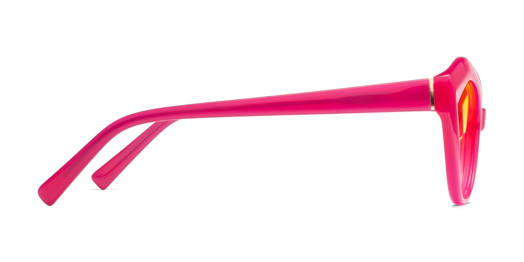 Side of 1495 in Pink with Yellow Gradient Lenses