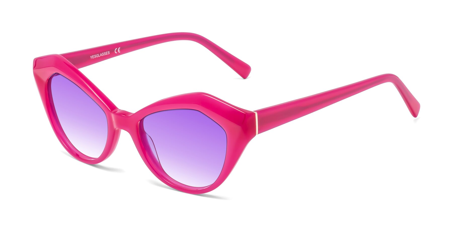 Angle of 1495 in Pink with Purple Gradient Lenses