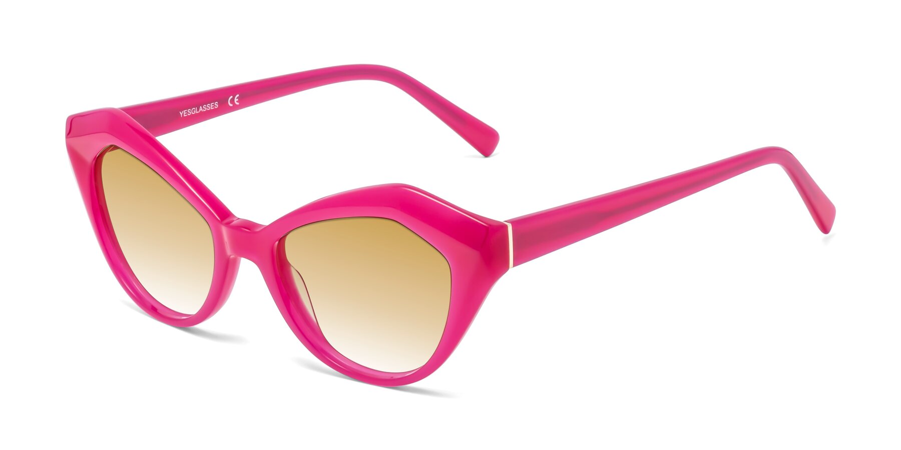 Angle of 1495 in Pink with Champagne Gradient Lenses