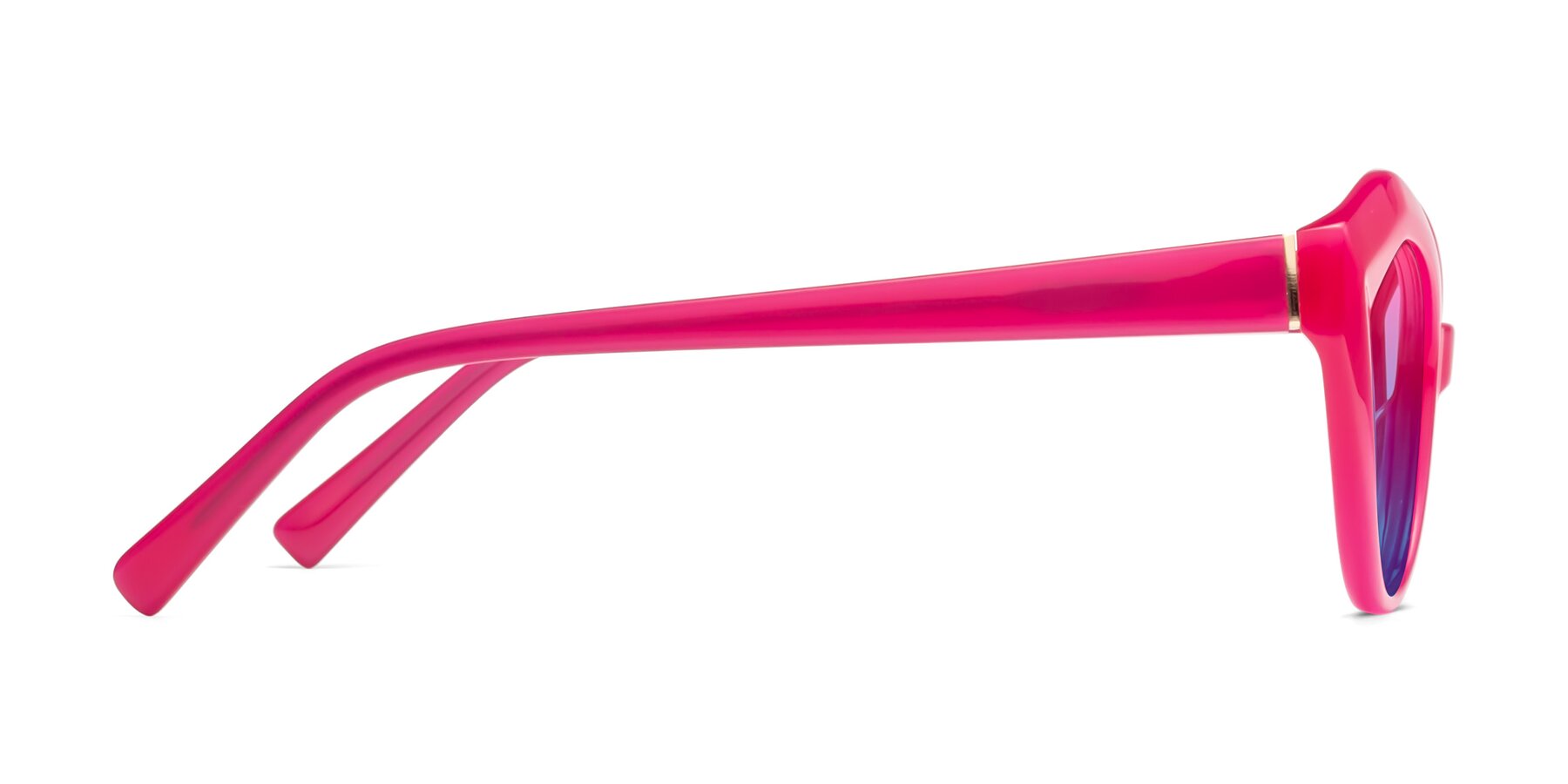 Side of 1495 in Pink with Pink / Blue Gradient Lenses