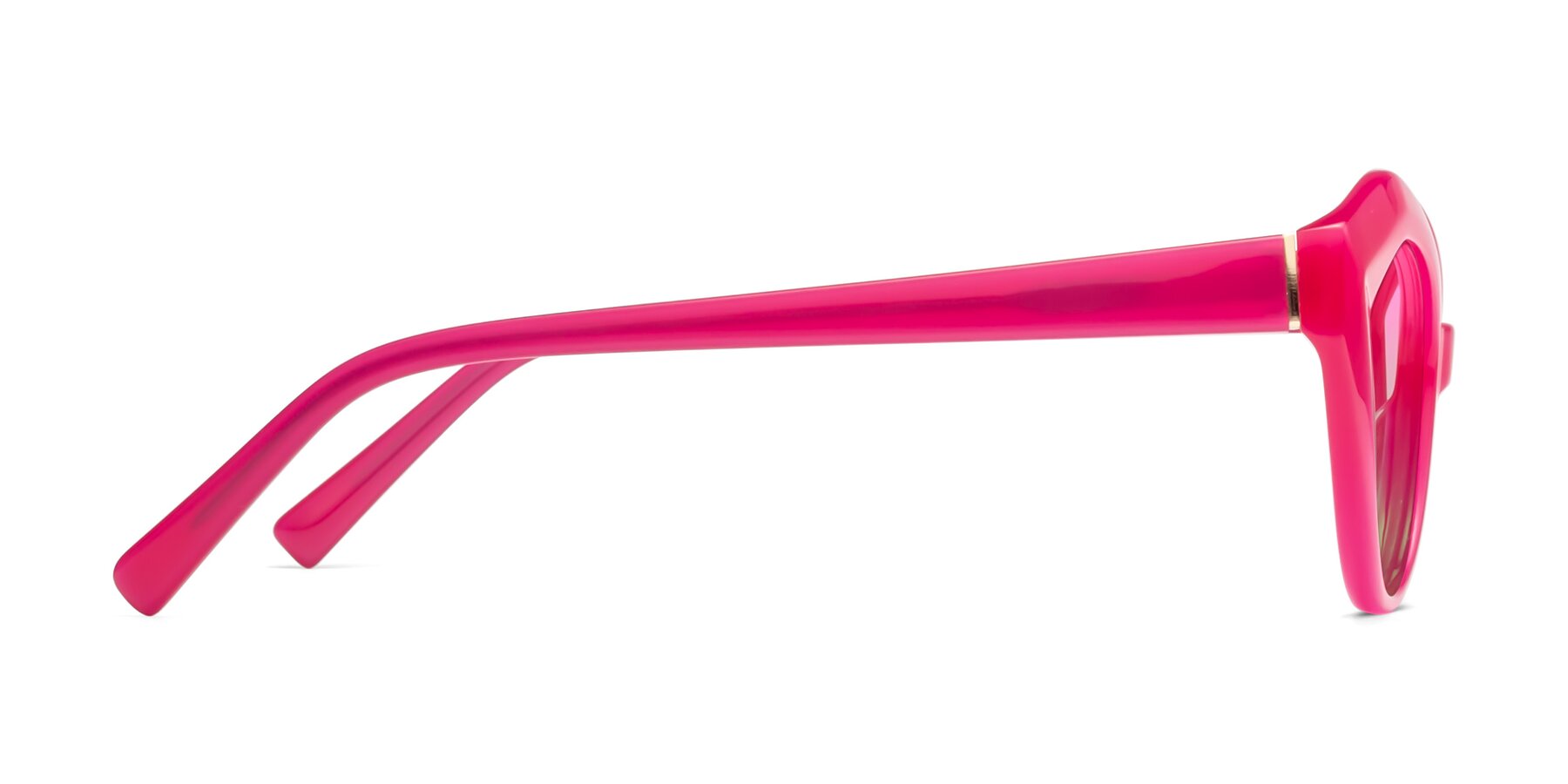 Side of 1495 in Pink with Pink / Green Gradient Lenses