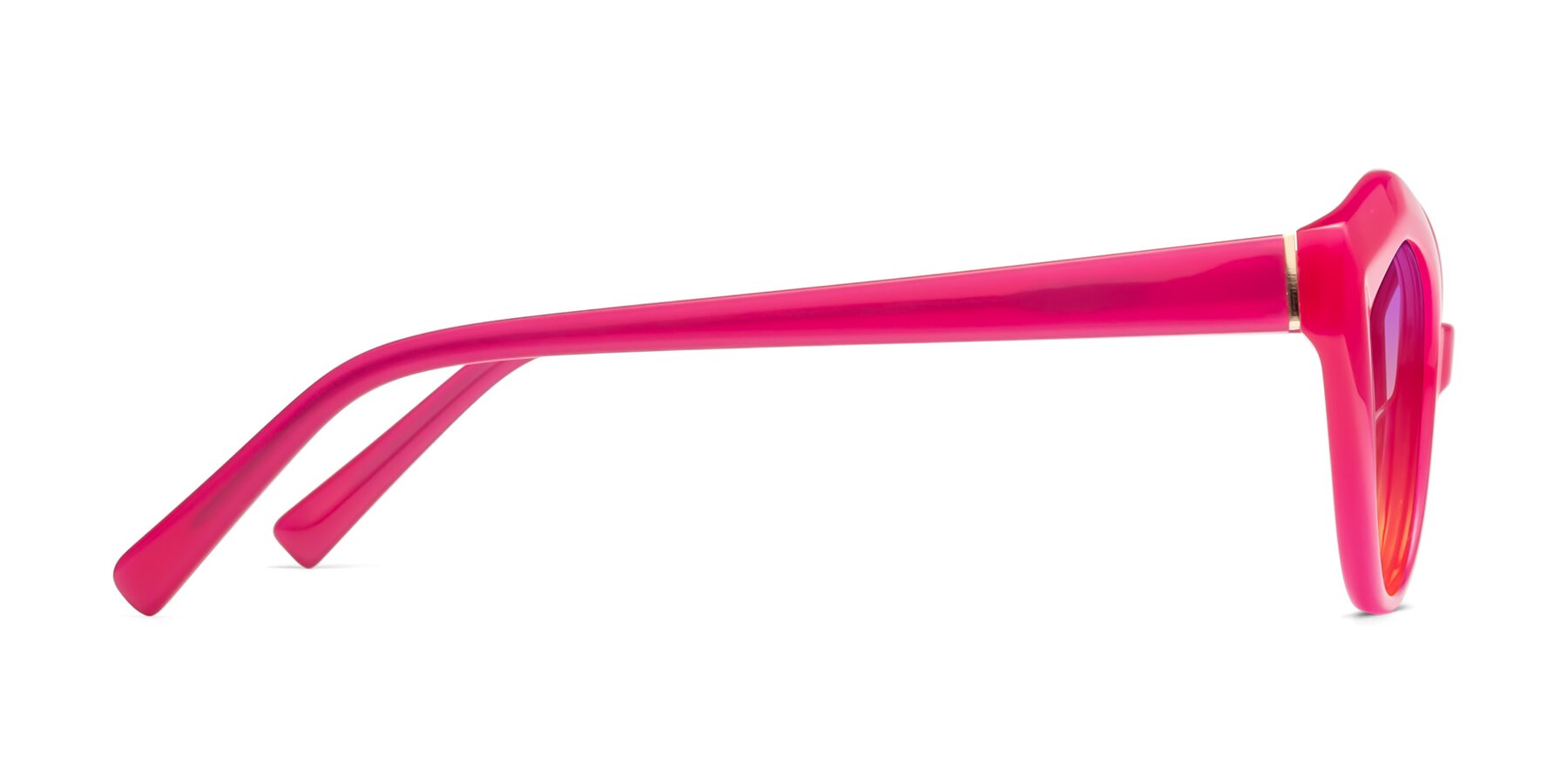 Side of 1495 in Pink with Purple / Yellow Gradient Lenses