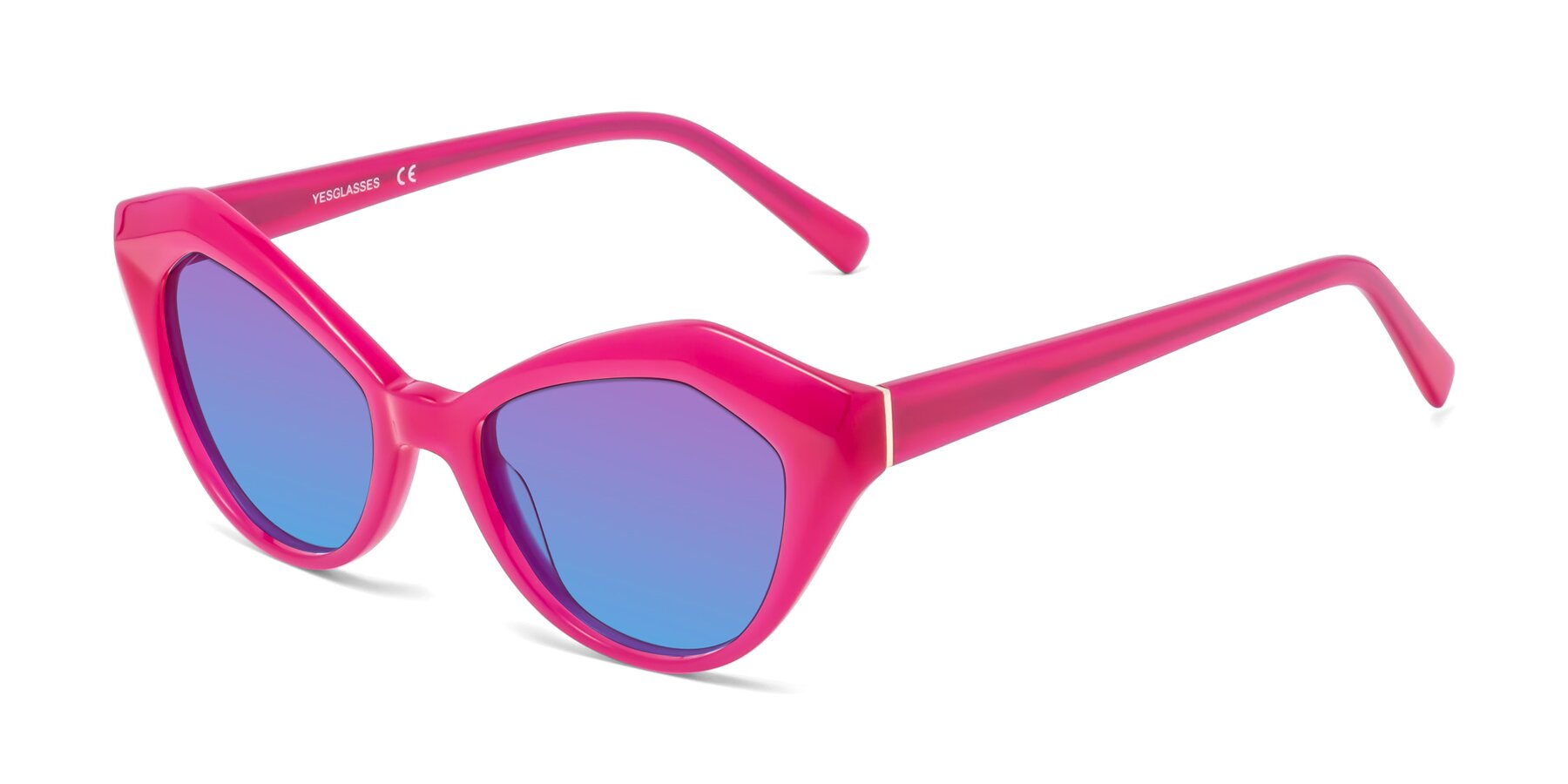 Angle of 1495 in Pink with Purple / Blue Gradient Lenses