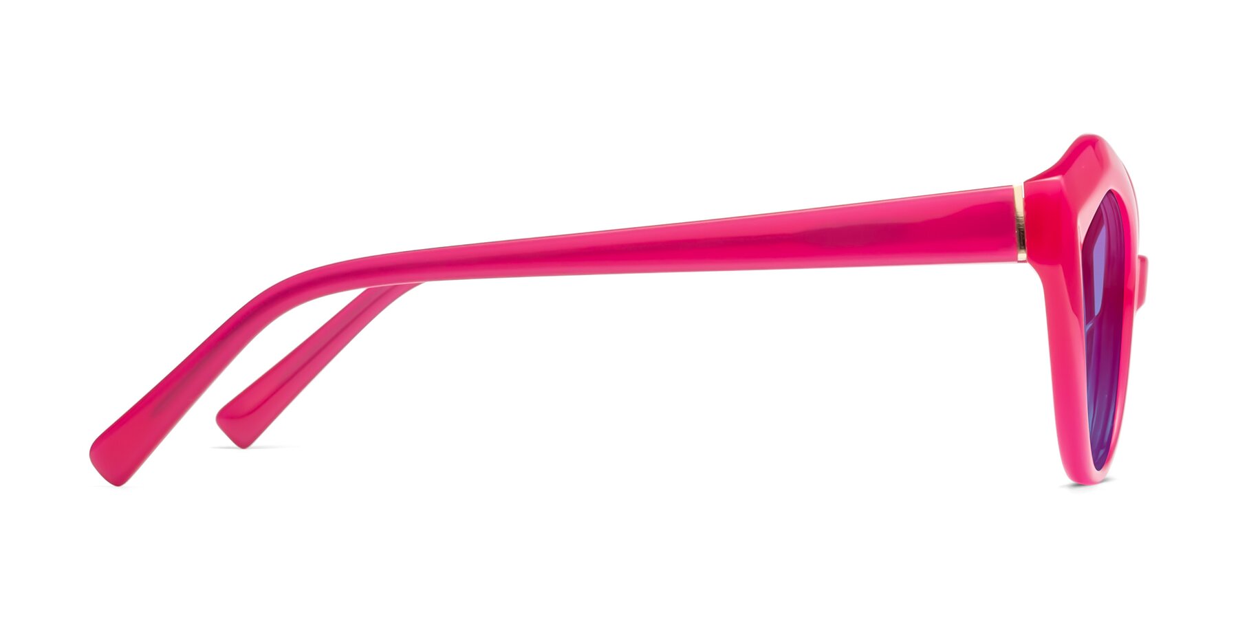 Side of 1495 in Pink with Purple / Blue Gradient Lenses