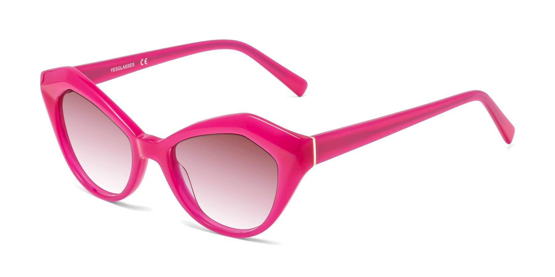 Angle of 1495 in Pink with Garnet Gradient Lenses