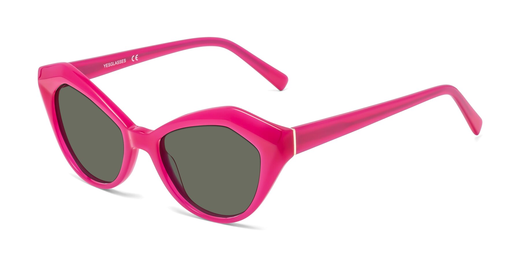 Angle of 1495 in Pink with Gray Polarized Lenses