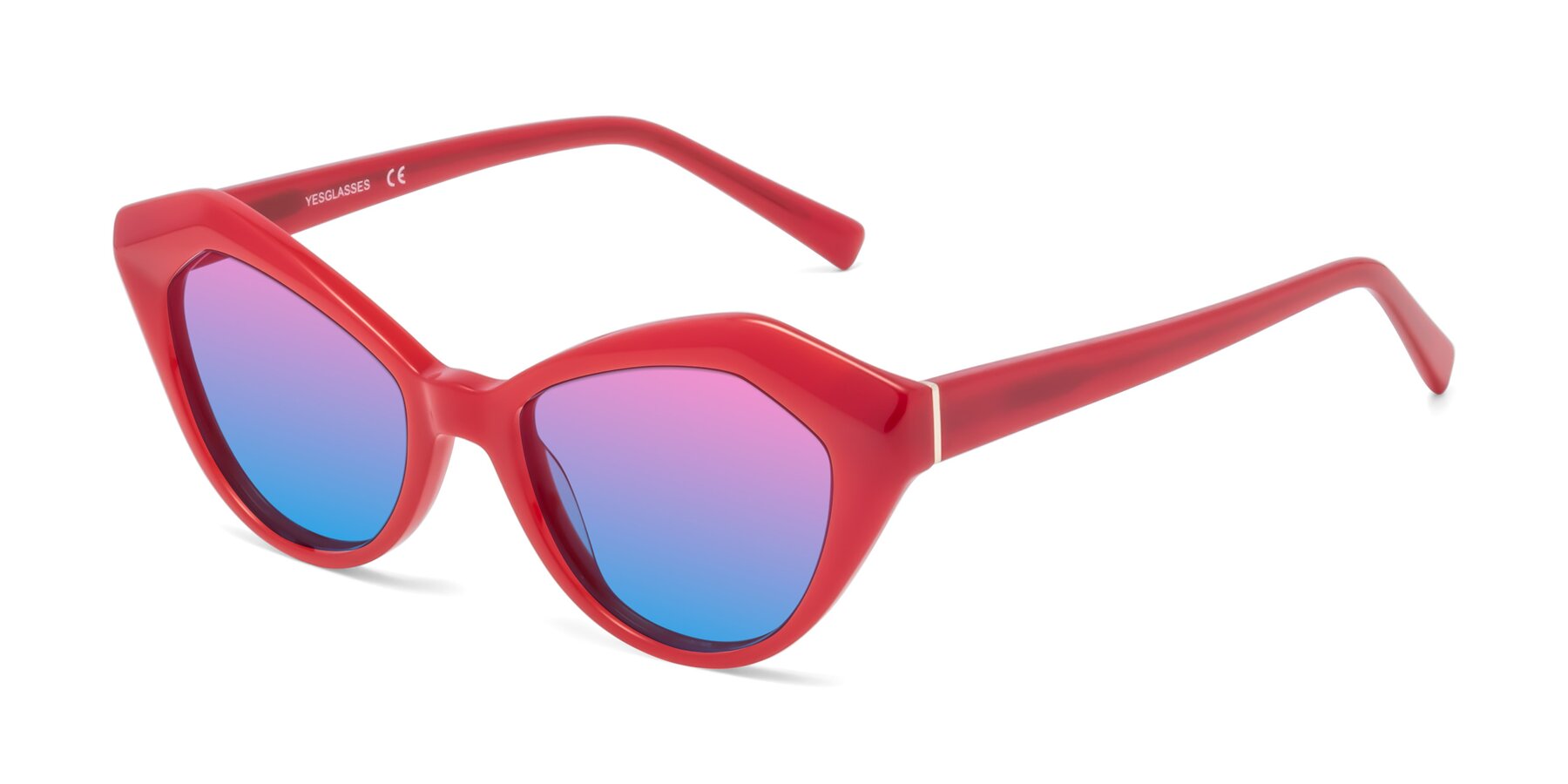 Angle of 1495 in Blaze with Pink / Blue Gradient Lenses