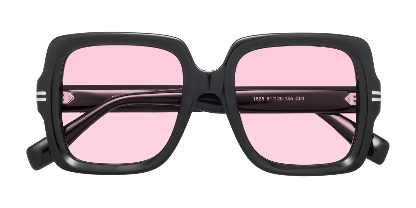 1528 - Black Tinted Sunglasses