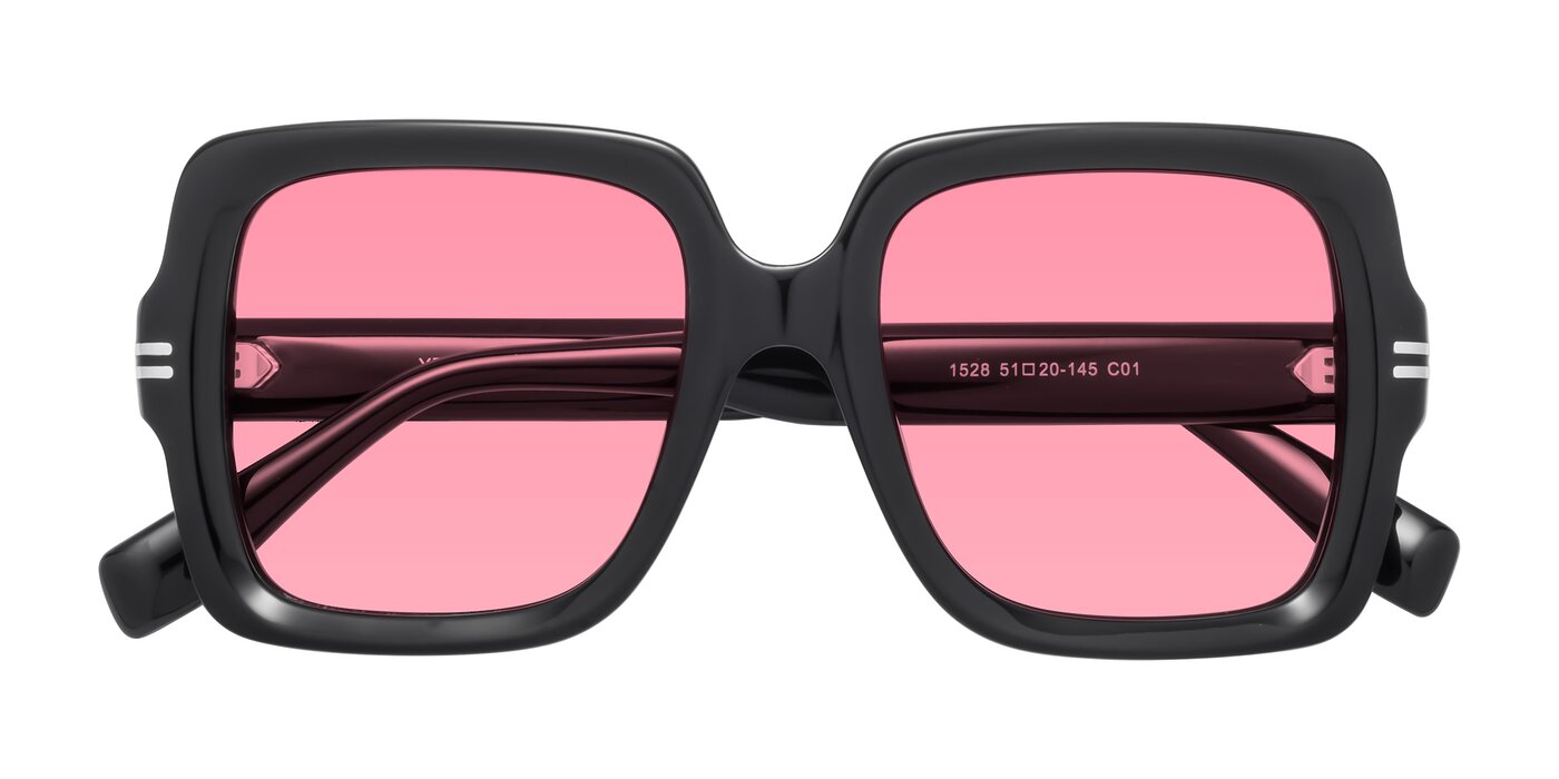 1528 - Black Tinted Sunglasses