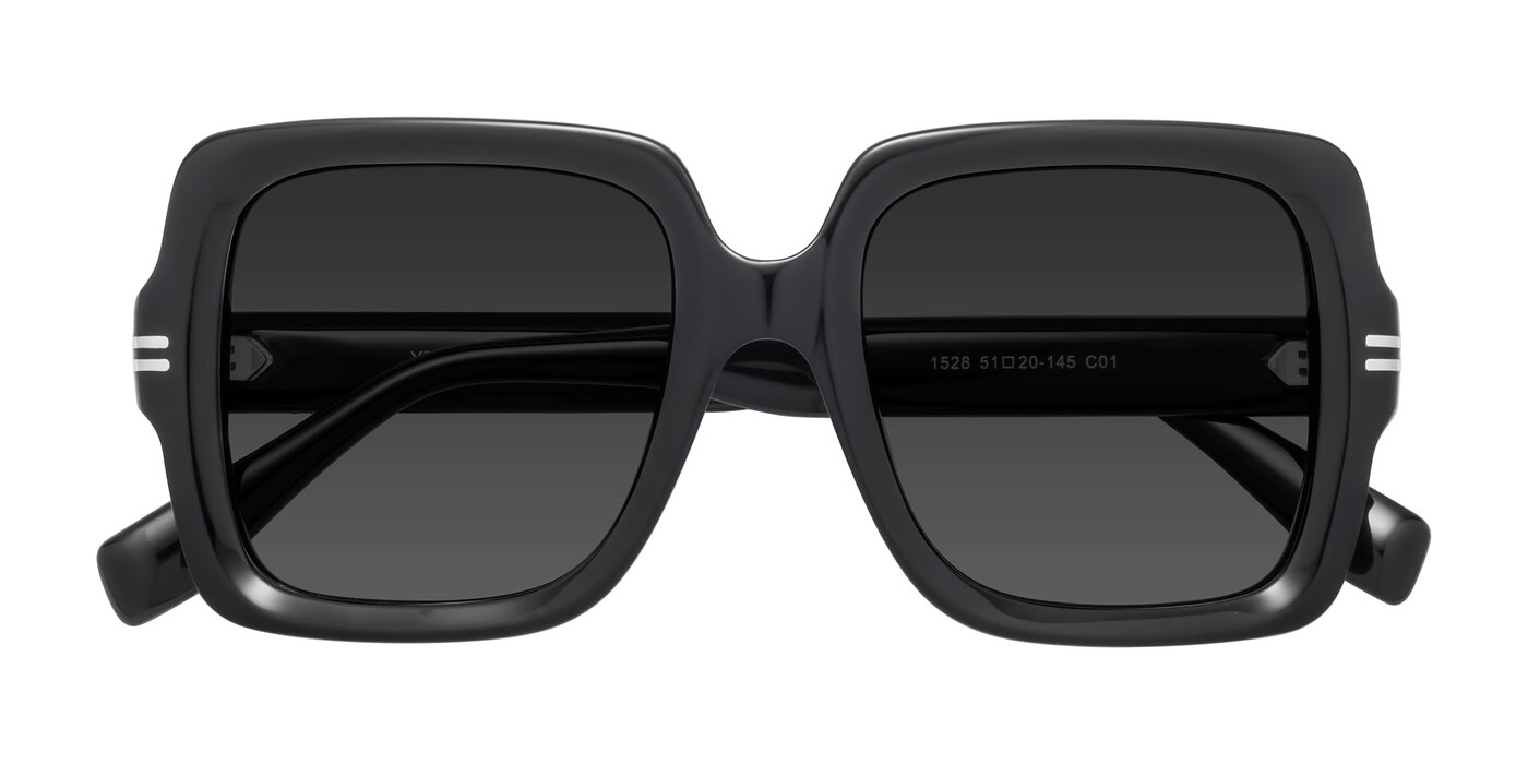1528 - Black Tinted Sunglasses