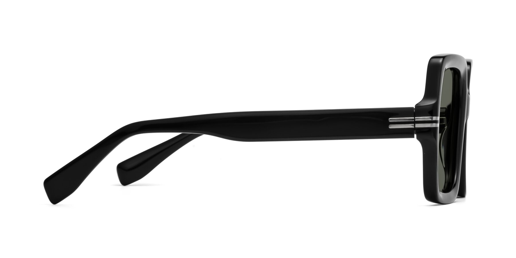 Side of 1528 in Black with Gray Polarized Lenses