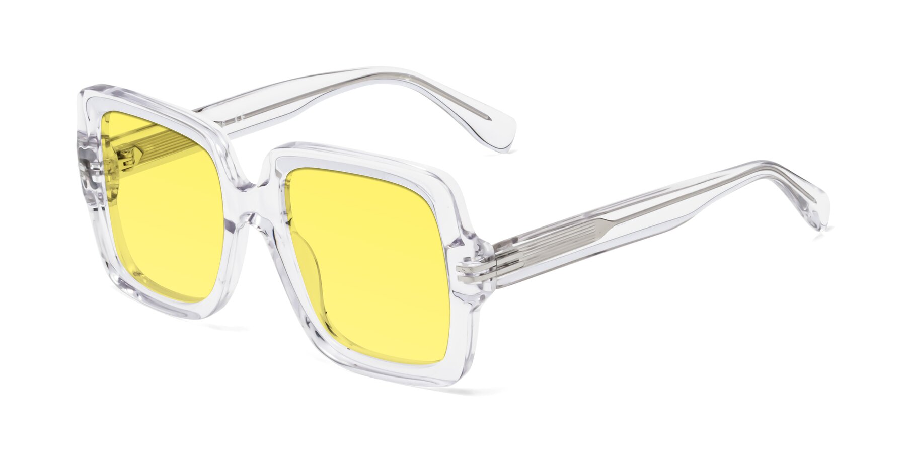 Angle of 1528 in Clear with Medium Yellow Tinted Lenses