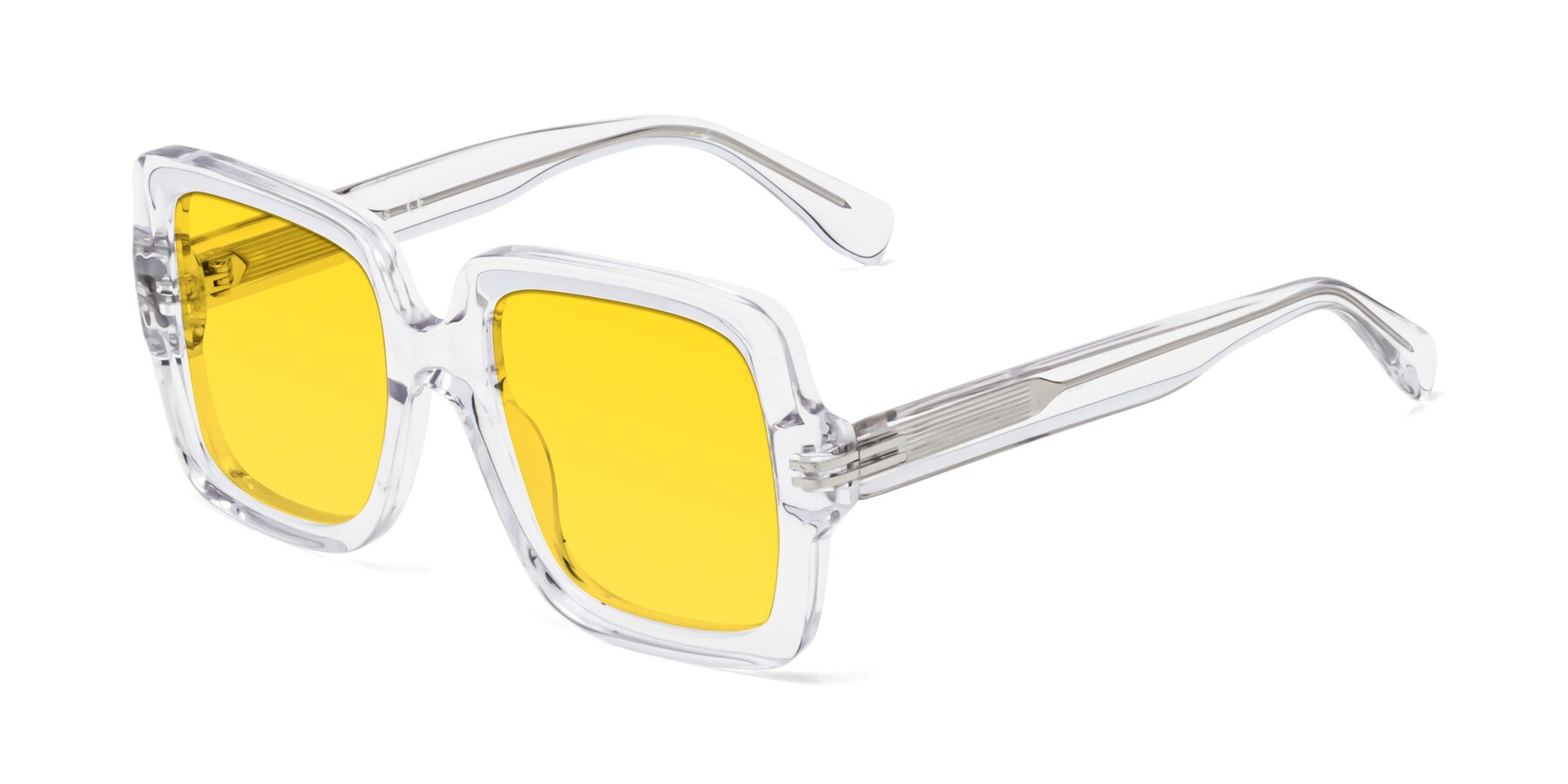 Angle of 1528 in Clear with Yellow Tinted Lenses