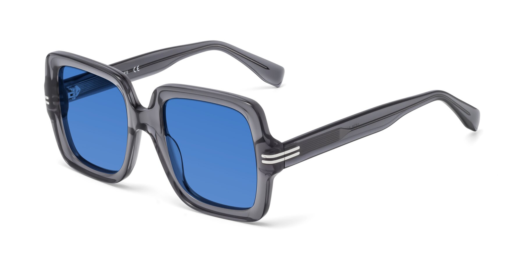 Angle of 1528 in Gray with Blue Tinted Lenses