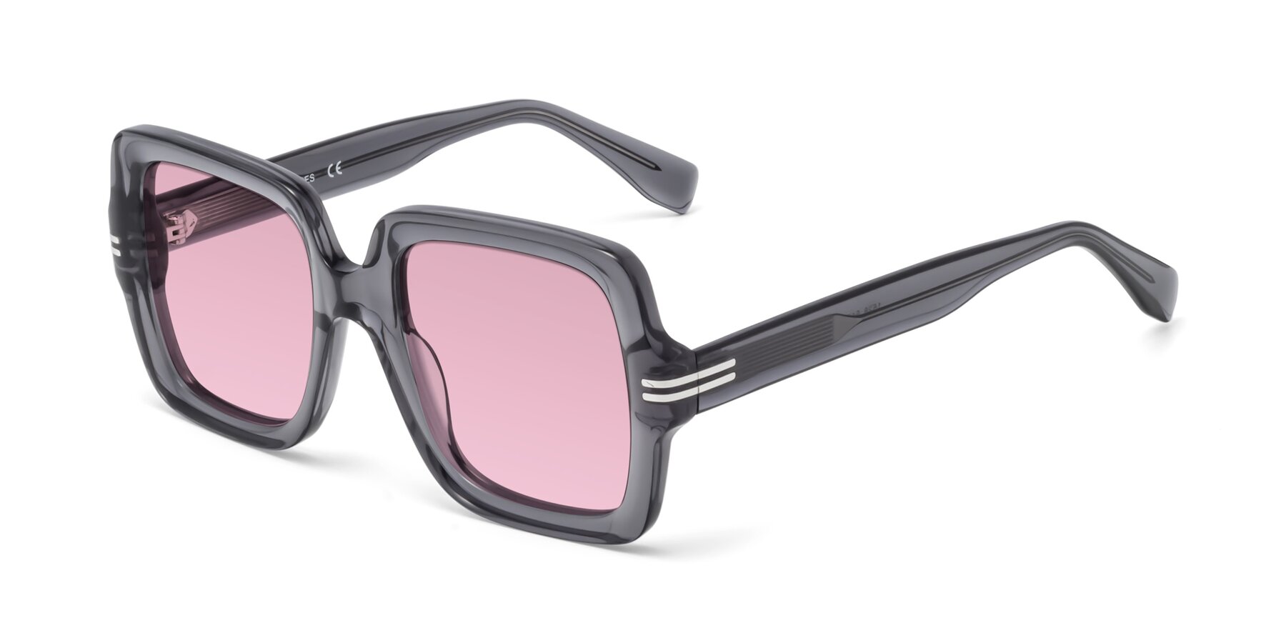 Angle of 1528 in Gray with Light Wine Tinted Lenses