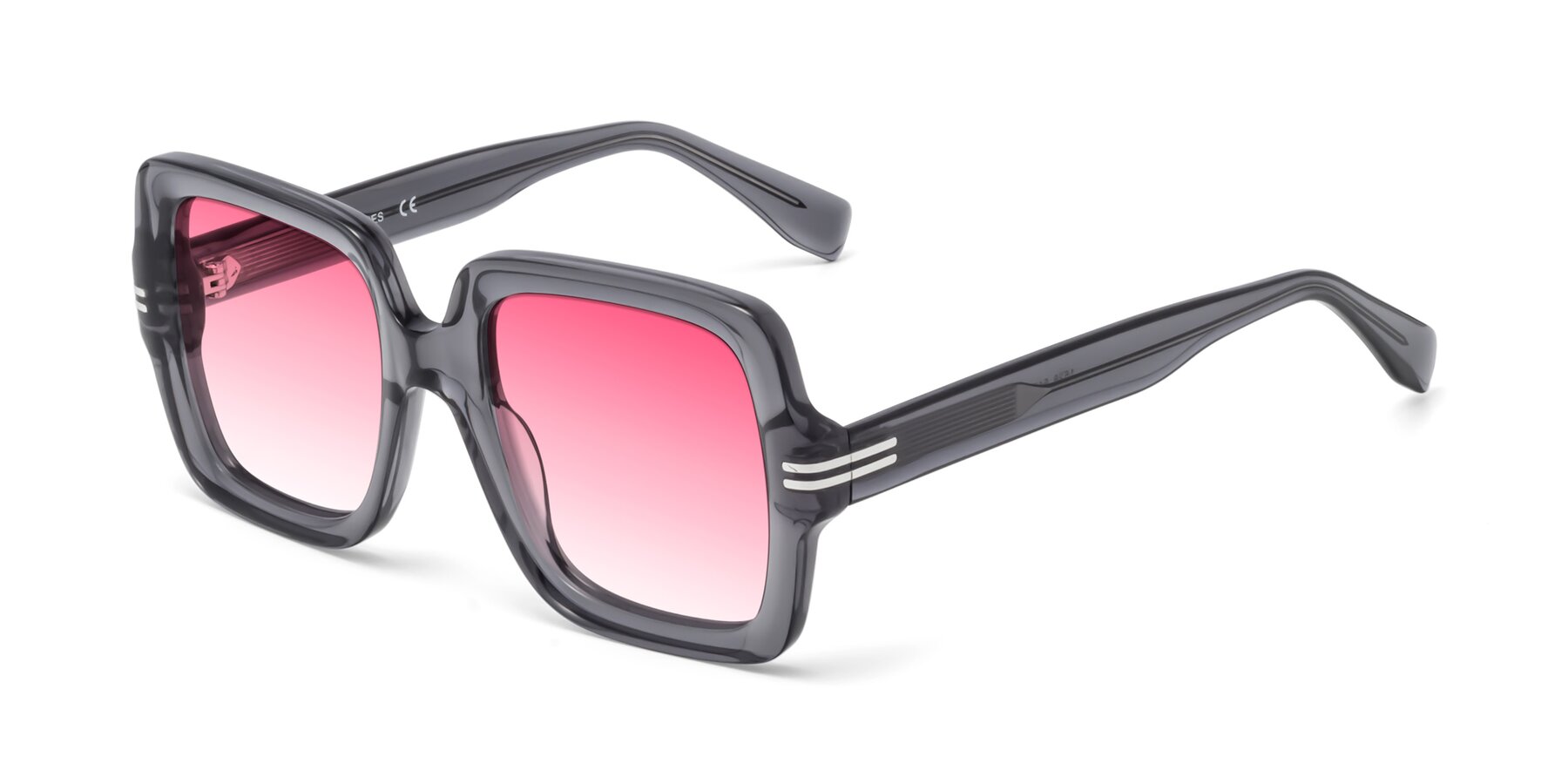 Angle of 1528 in Gray with Pink Gradient Lenses