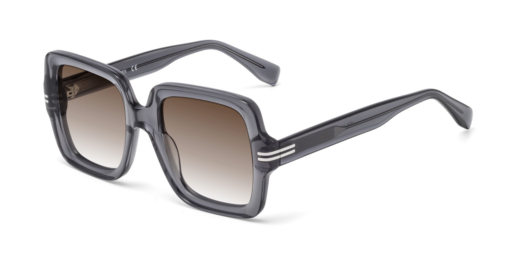 Angle of 1528 in Gray with Brown Gradient Lenses