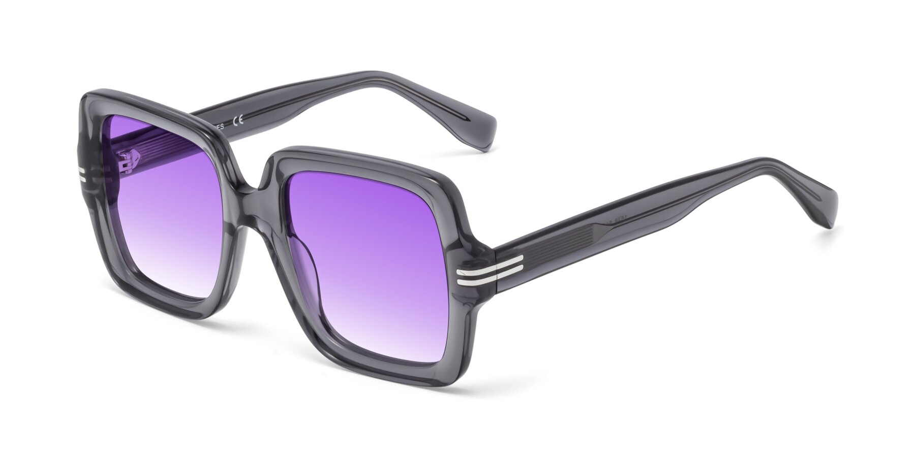 Angle of 1528 in Gray with Purple Gradient Lenses