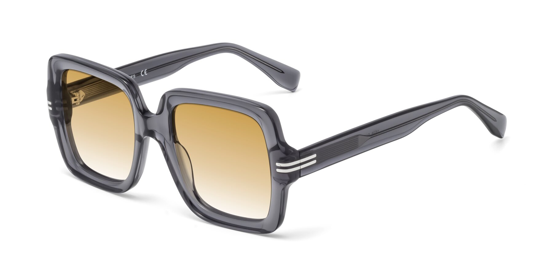 Angle of 1528 in Gray with Champagne Gradient Lenses