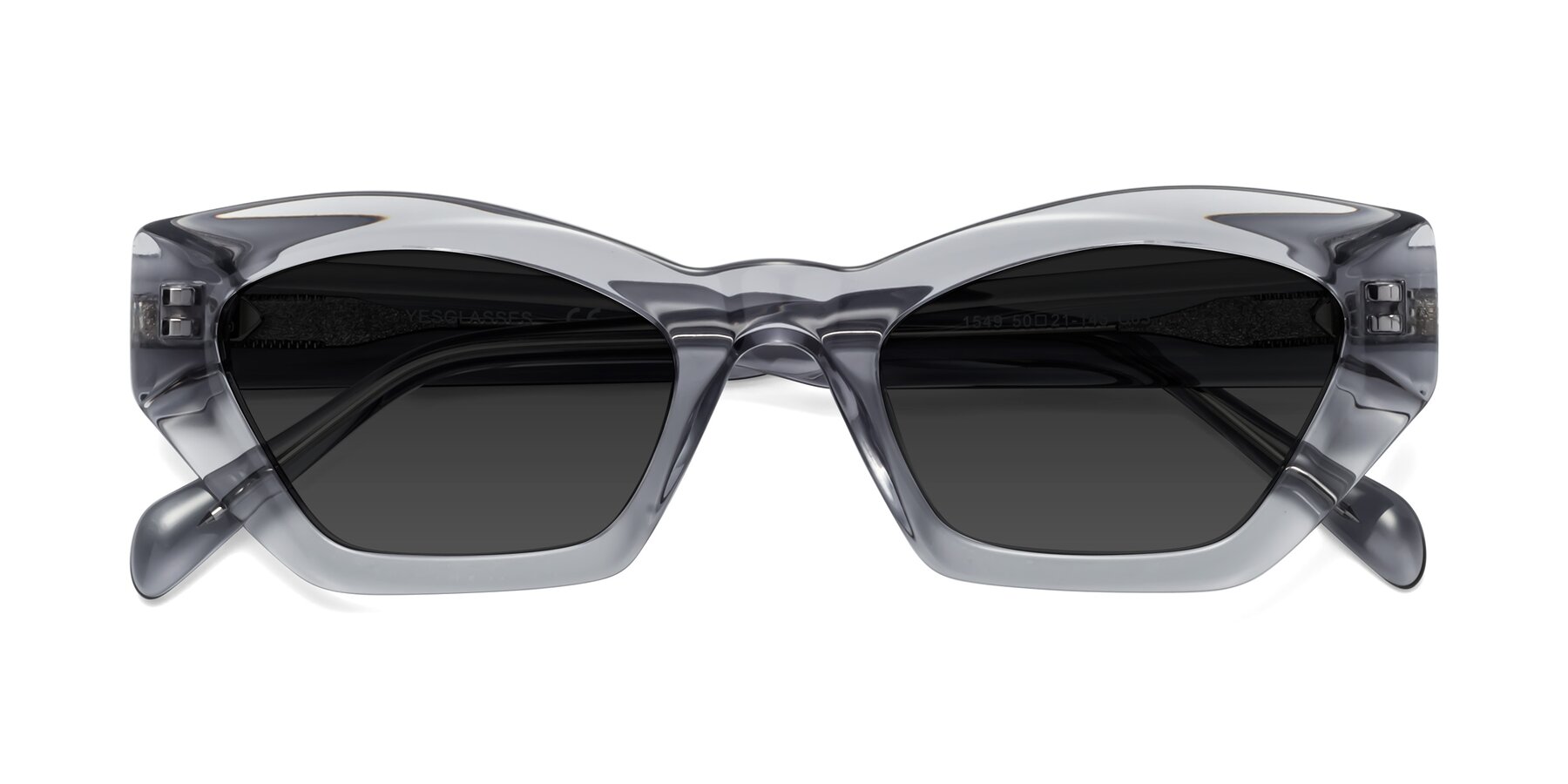 Folded Front of 1549 in Gray with Gray Polarized TAC Lenses