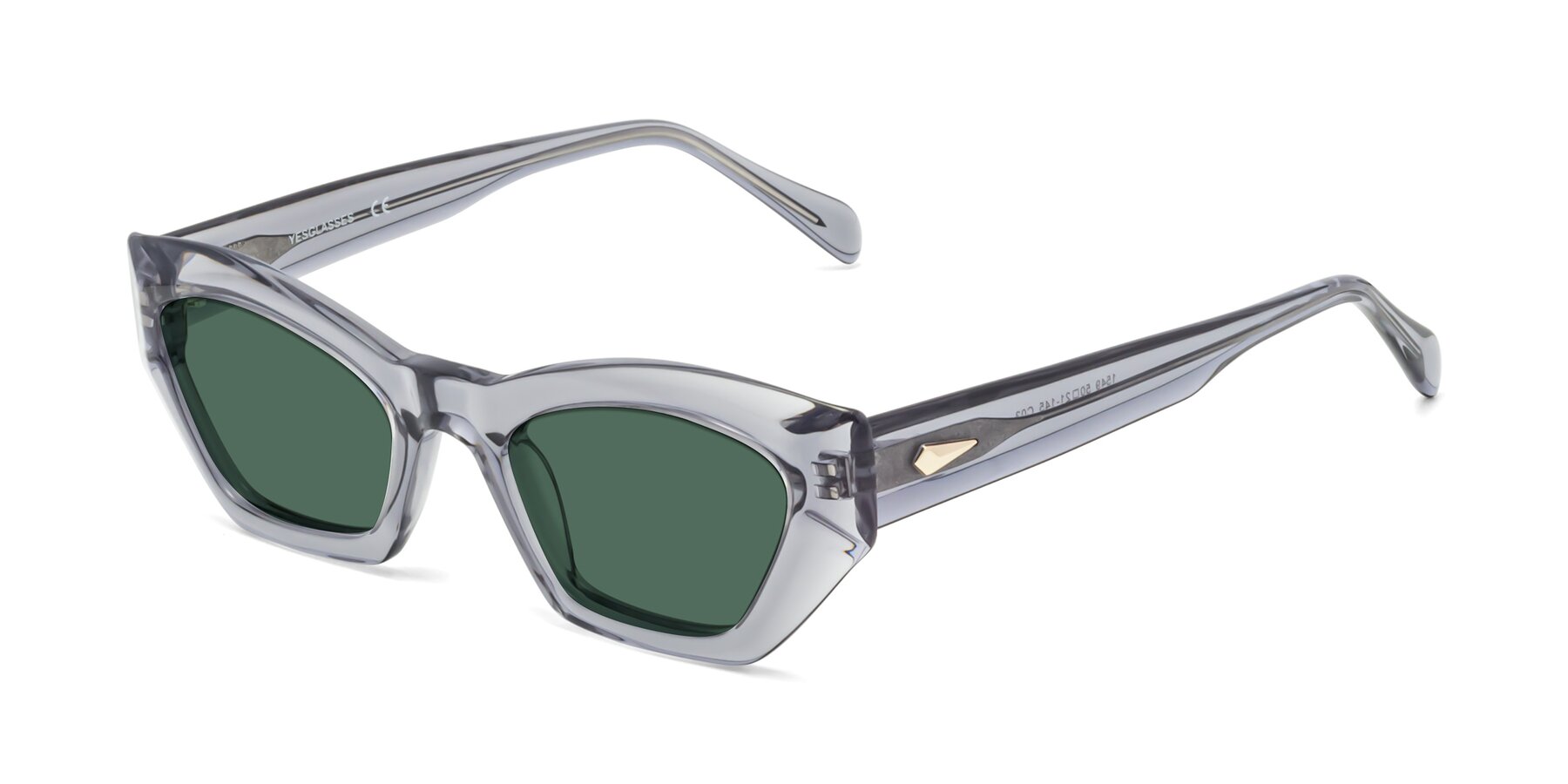 Angle of 1549 in Gray with Green Polarized Lenses